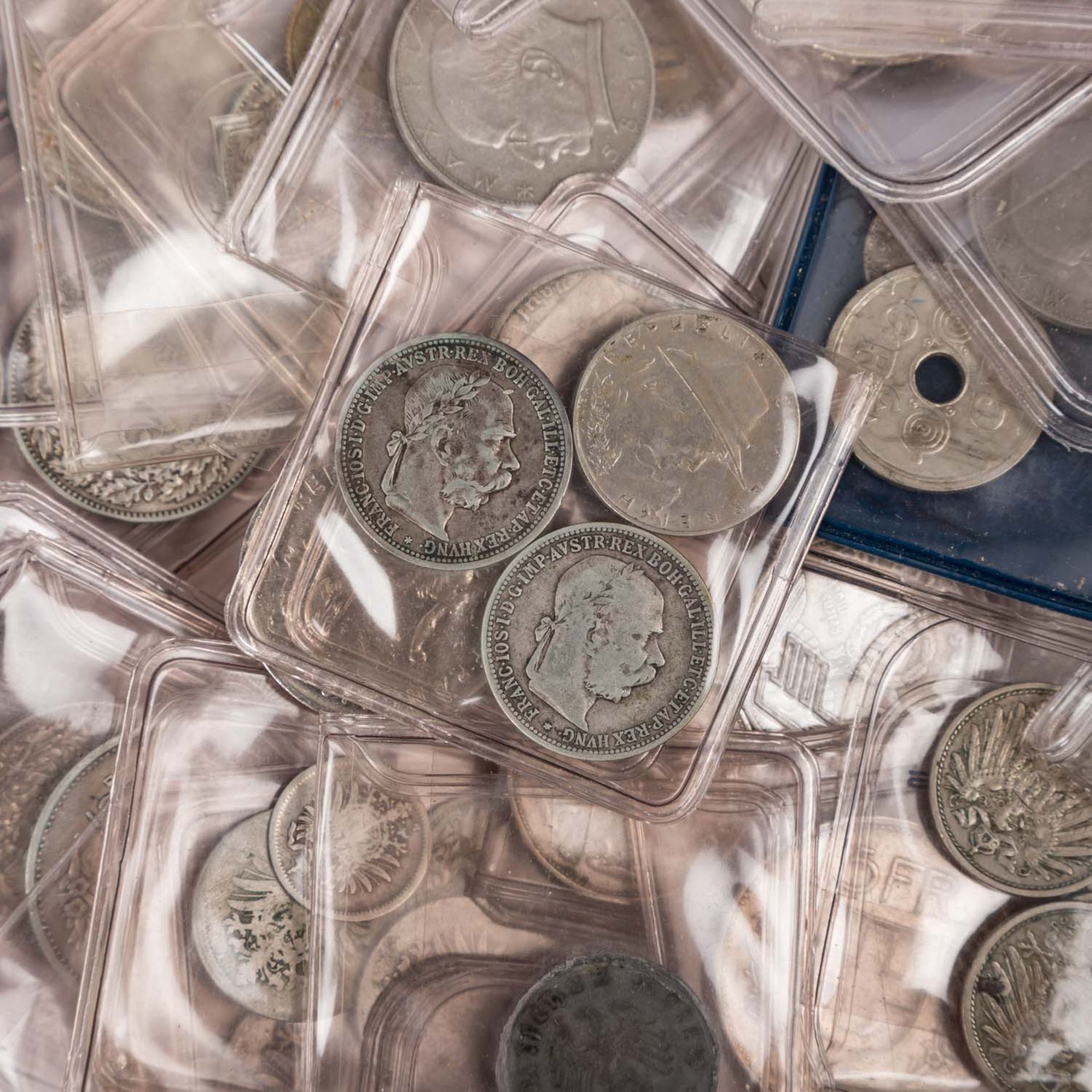 Kleines Konvolut mit Münzen - Deutschland, Schweiz - Bild 3 aus 5