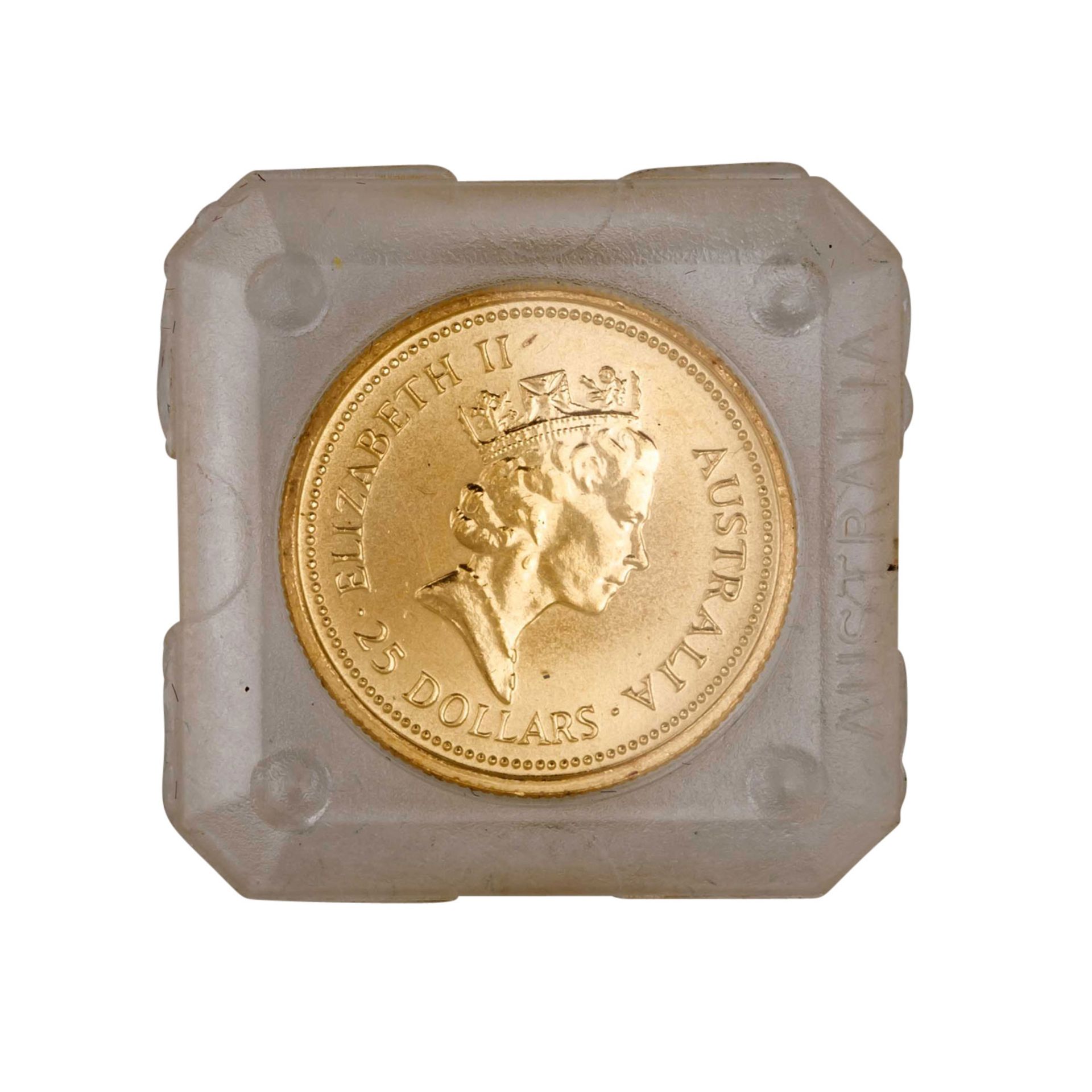 Australien /GOLD - 1/4 oz 'Nugget' - Elisabeth II. 25 Dollars 1987