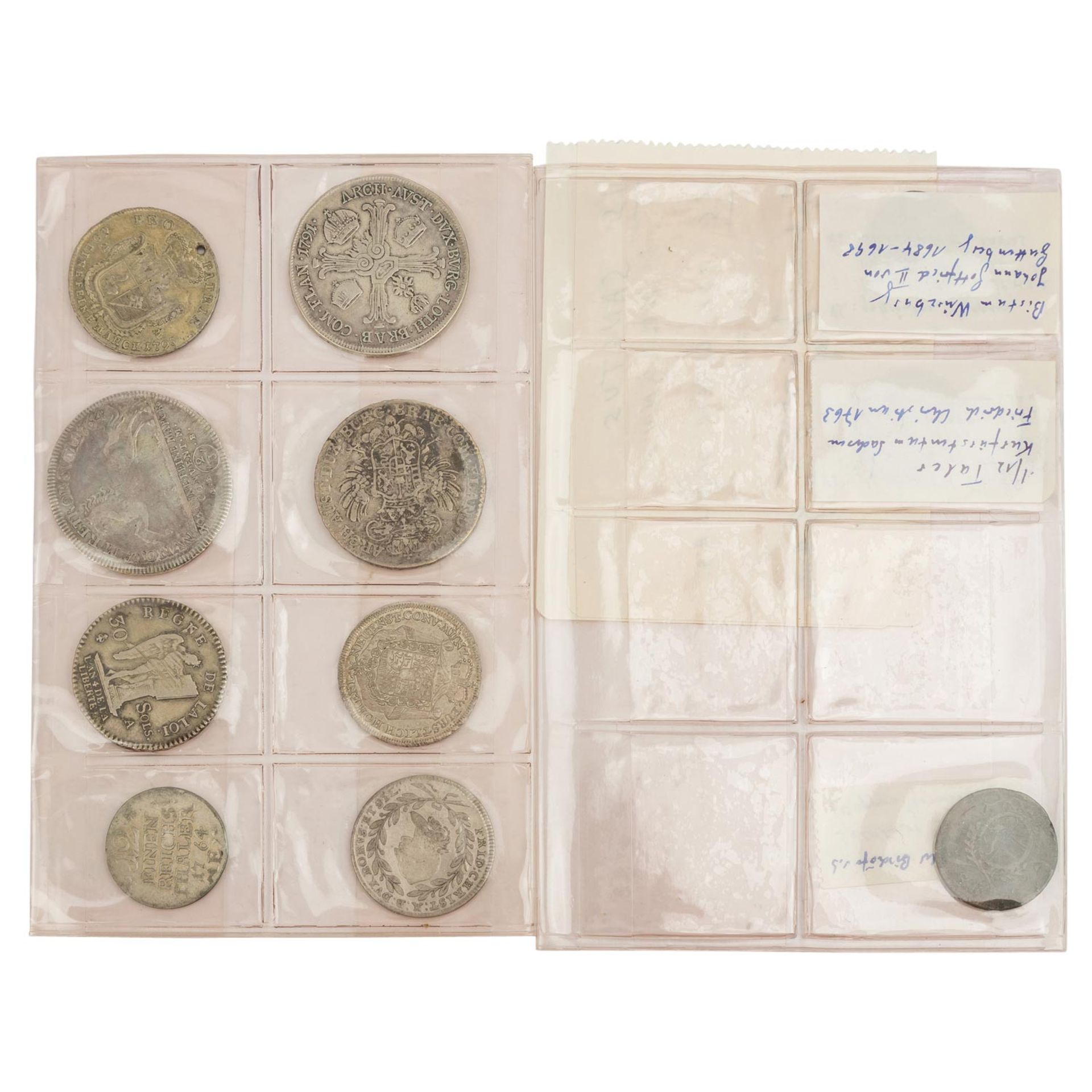 Kl. Konvolut Münzen des 18. Jh. mit ca. 11 Münzen