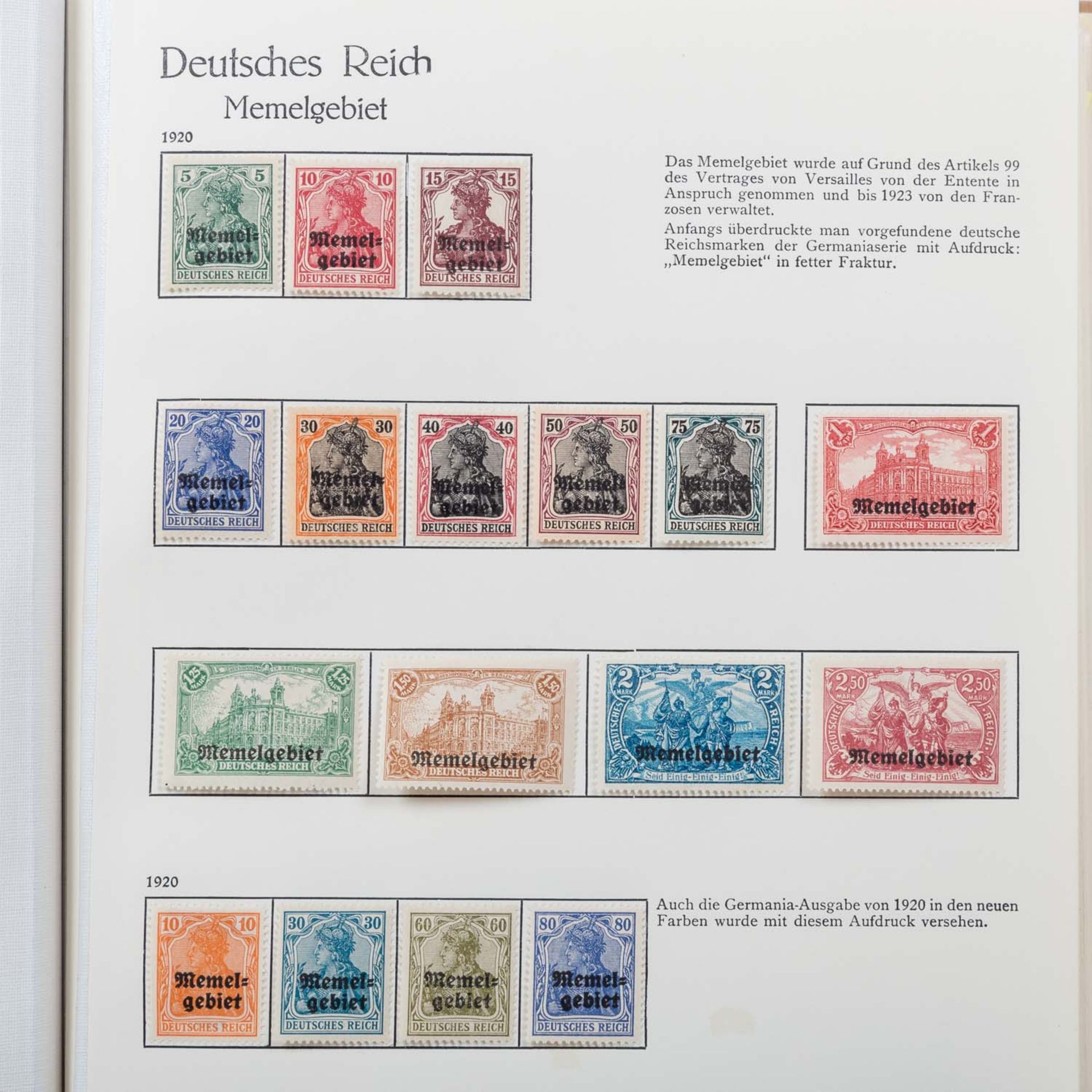 Sammlung - Danzig, Memel, Saargebiet */O/** - Bild 9 aus 19