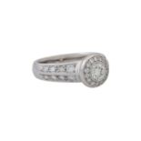 Ring mit Brillant von ca. 0,51 ct,