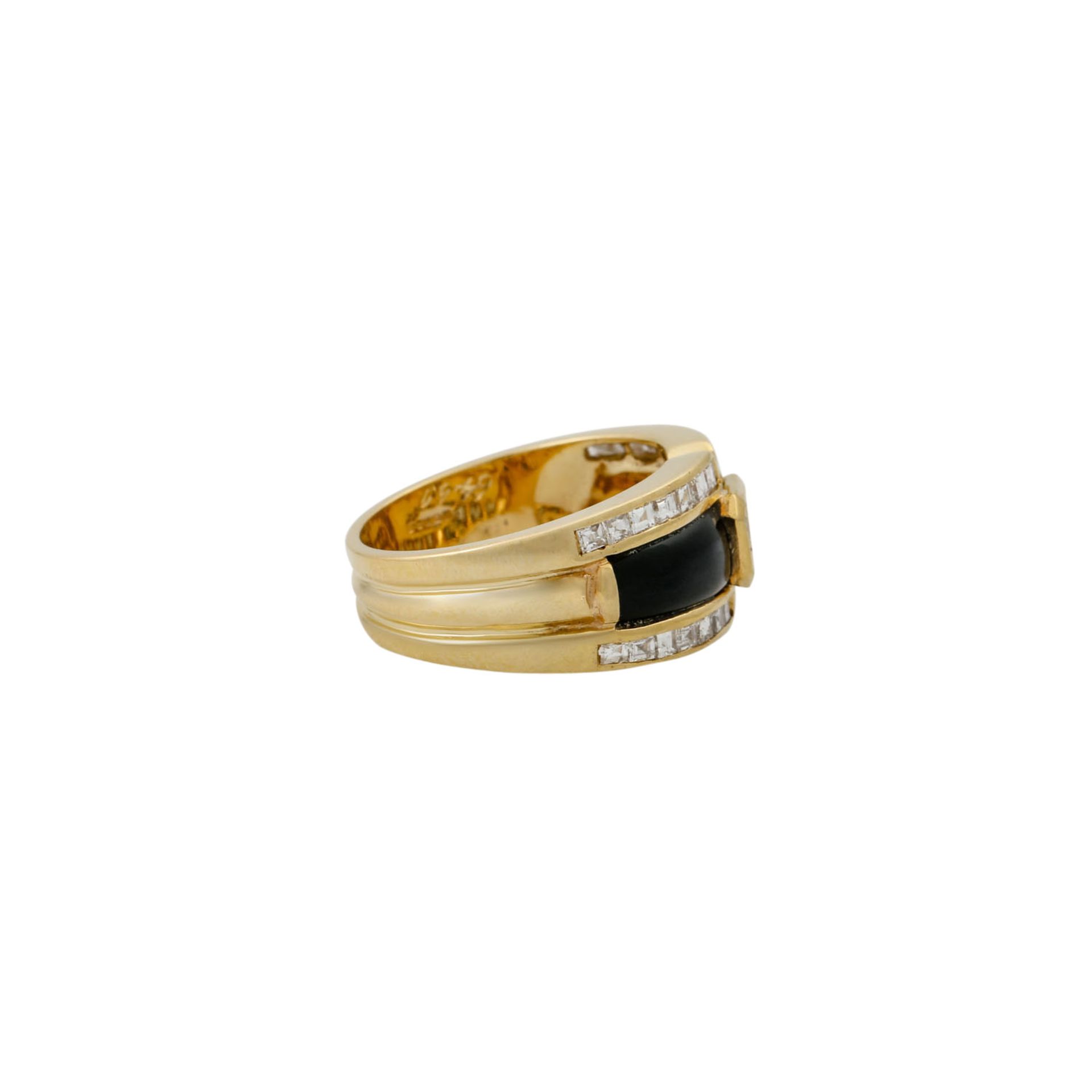 WEMPE Ring mit zentralem Diamant ca. 0,4 ct, - Bild 3 aus 5