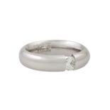 Spannring mit Brillant ca. 0,40 ct,