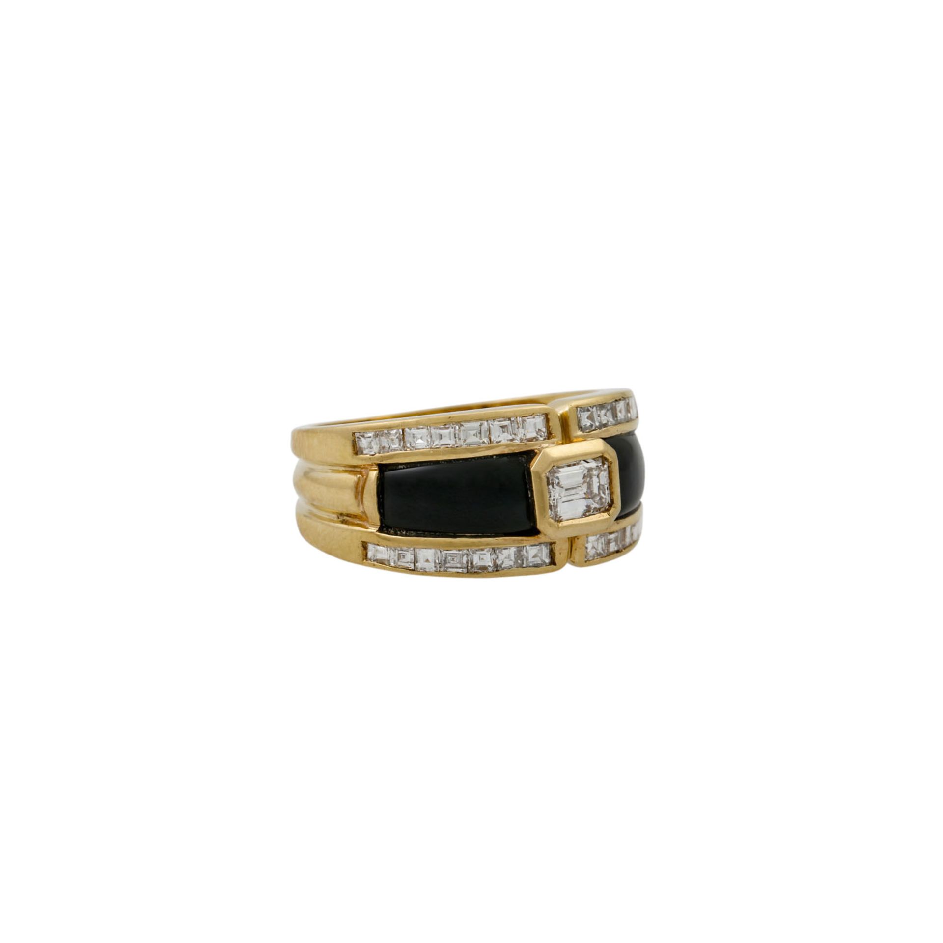 WEMPE Ring mit zentralem Diamant ca. 0,4 ct,