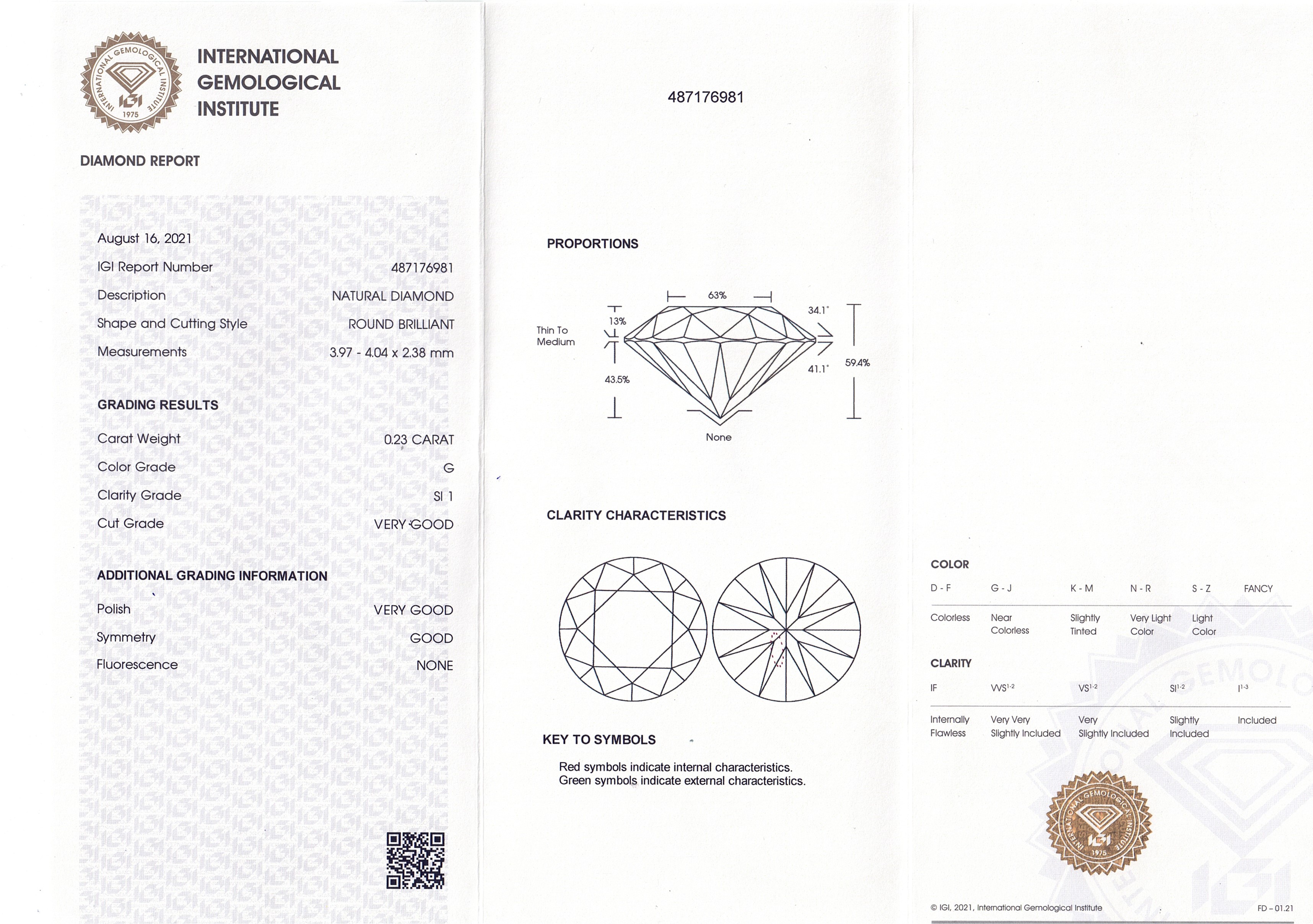 Loser Brillant von 0,23 ct - Image 3 of 3