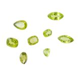 Konvolut 8 Peridots,