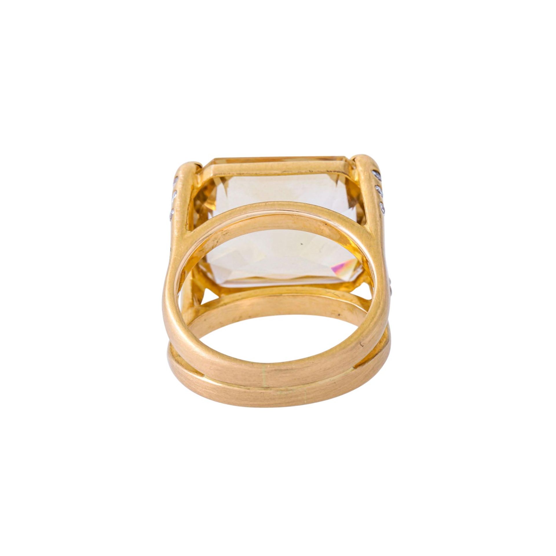 Moderner Ring mit Citrin - Bild 4 aus 5
