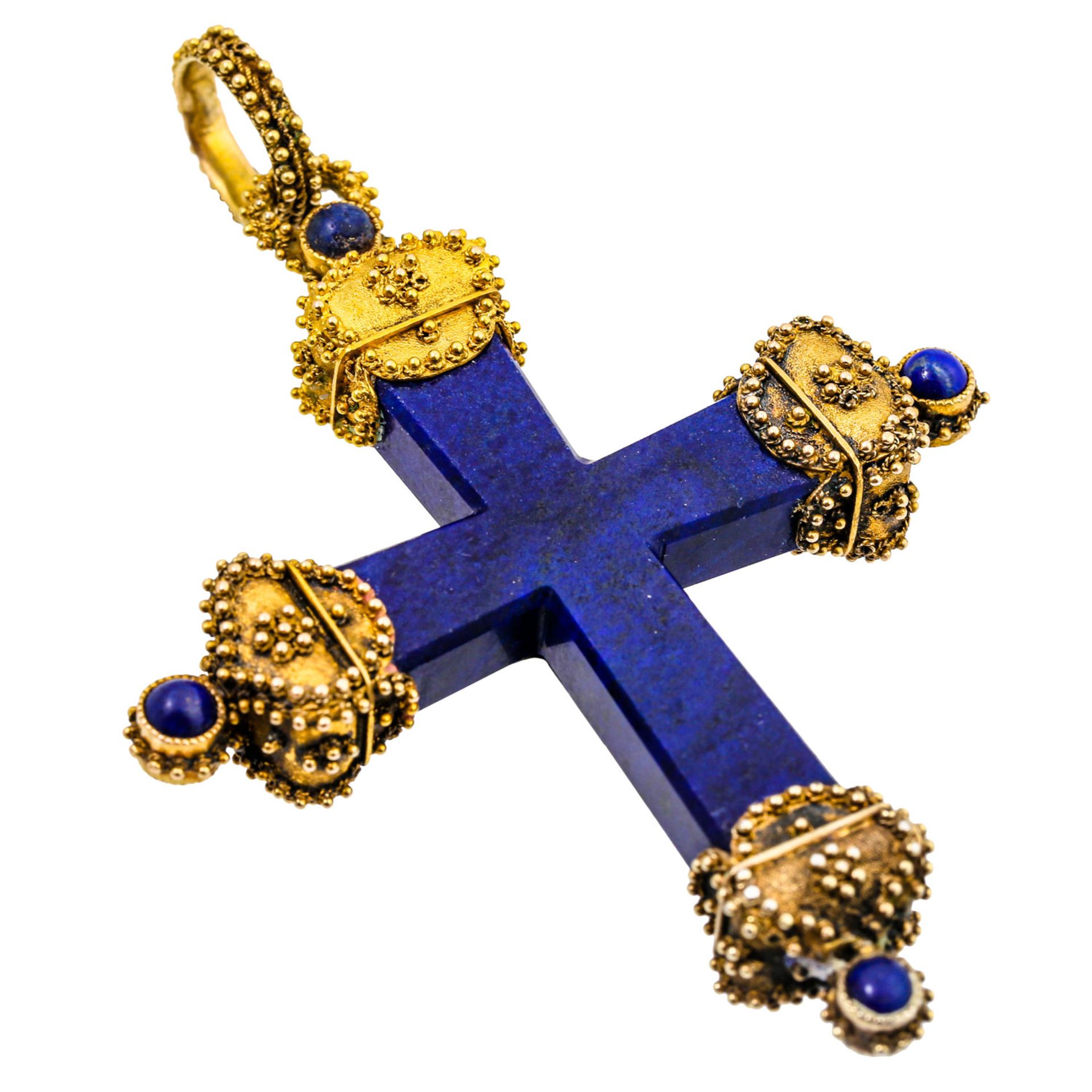 Historisch bedeutendes Lapislazuli Kreuz - Bild 3 aus 4