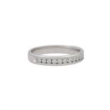 Memory Ring mit Brillanten zus. ca. 0,12 ct,