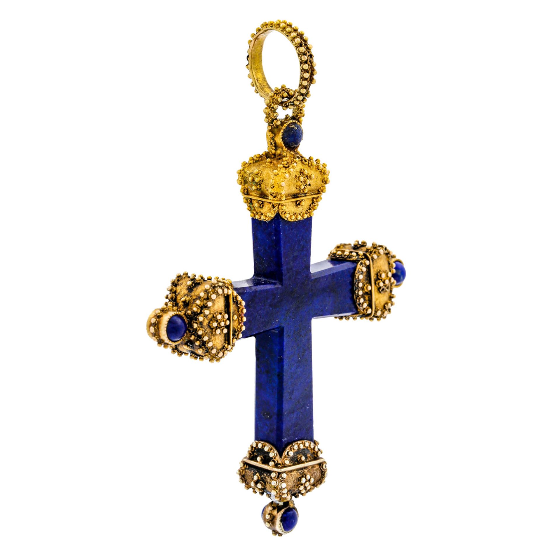 Historisch bedeutendes Lapislazuli Kreuz - Bild 2 aus 4