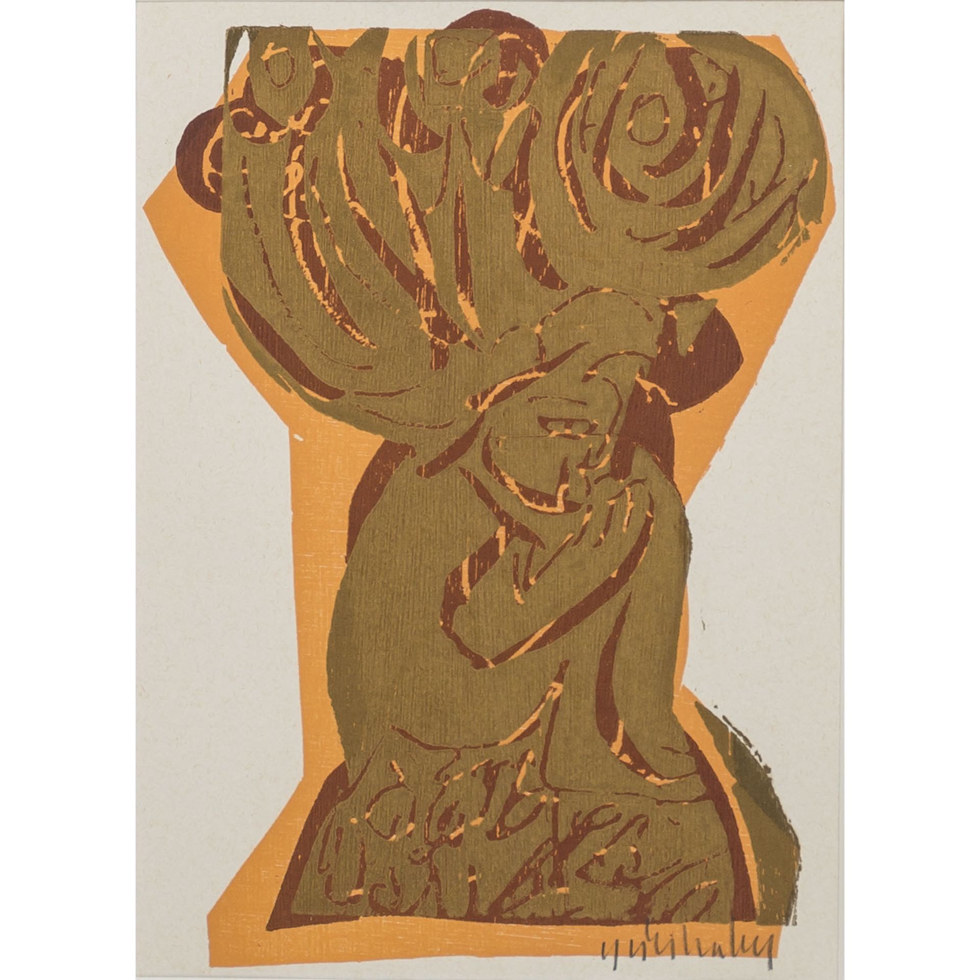 GRIESHABER, HAP (Helmut Andreas Paul, 1909-1981), "Engel unter einem Baum",