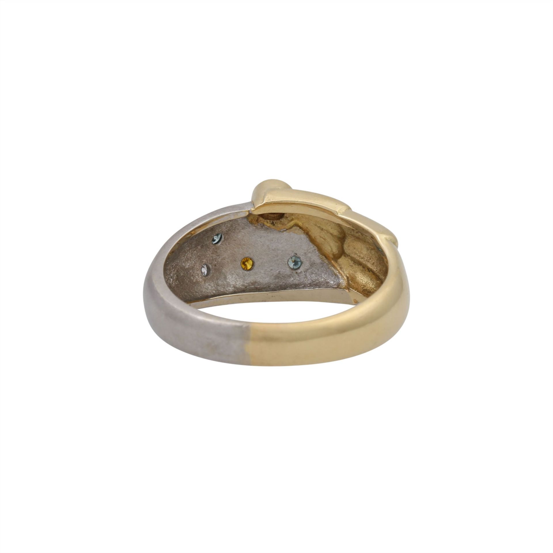COLANI Ring mit Brillanten zus. ca. 0,13 ct, - Bild 4 aus 5