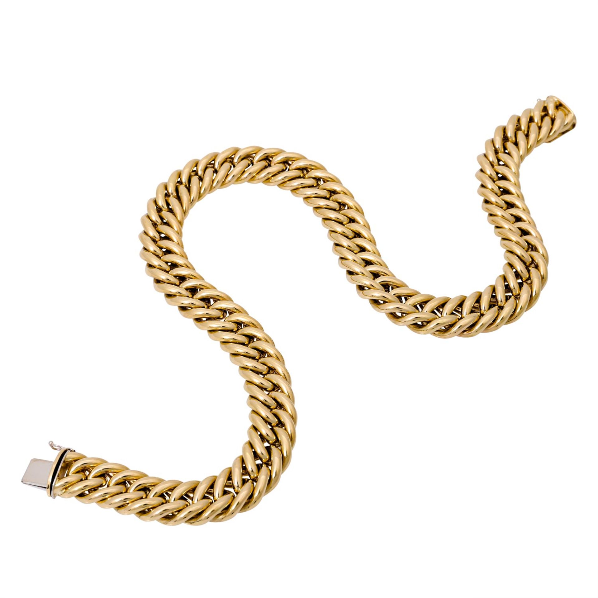 Goldkette Panzercollier, - Bild 7 aus 7