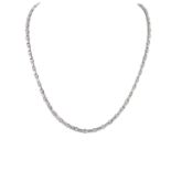 Collier mit 61 Brillanten und 56 Diamanten