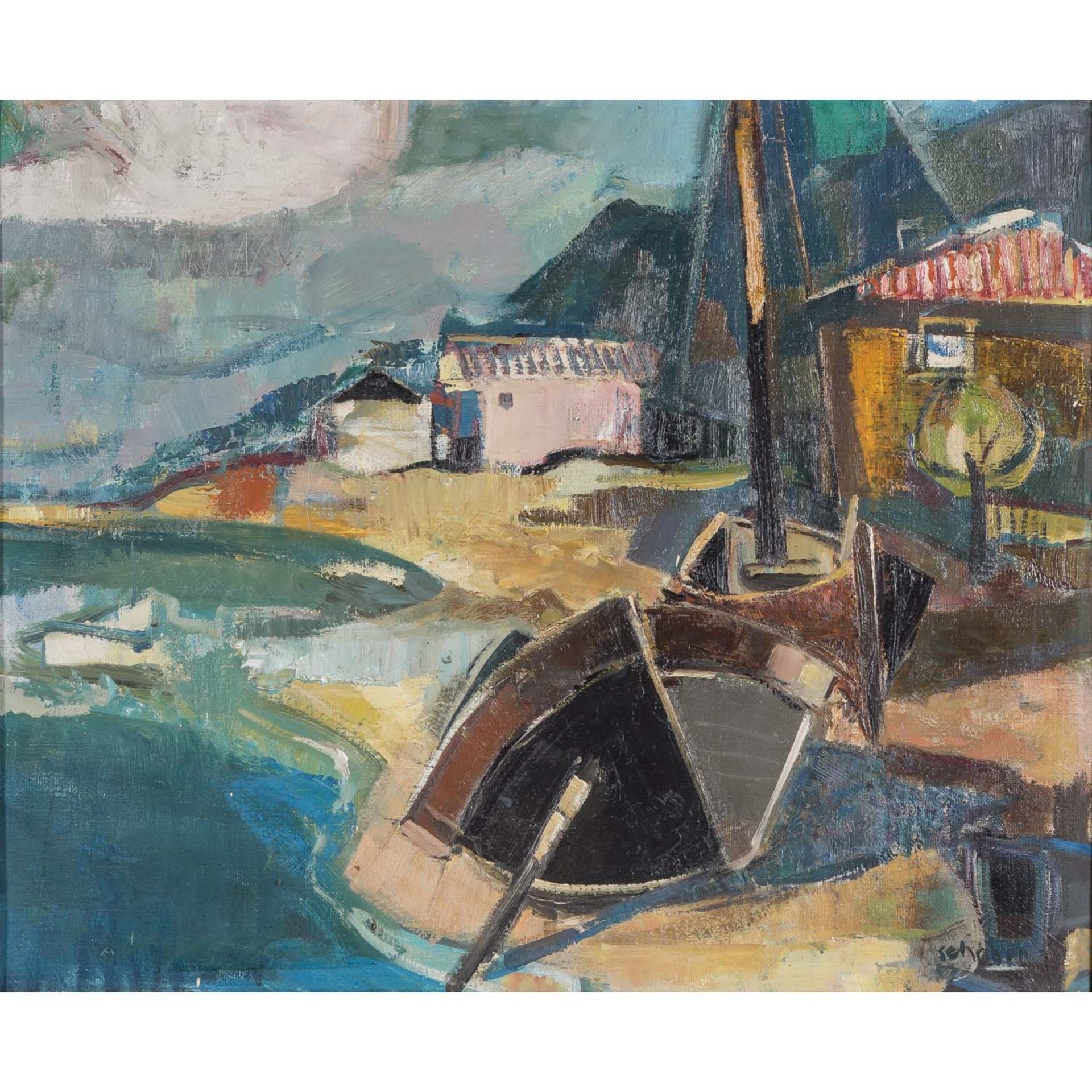 SCHOBER, PETER JAKOB (1897-1983), "Malcesine am Gardasee",