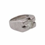 Ring mit Brillant von 2,06 ct,