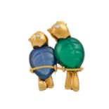 CARTIER Brosche "Lovebirds",