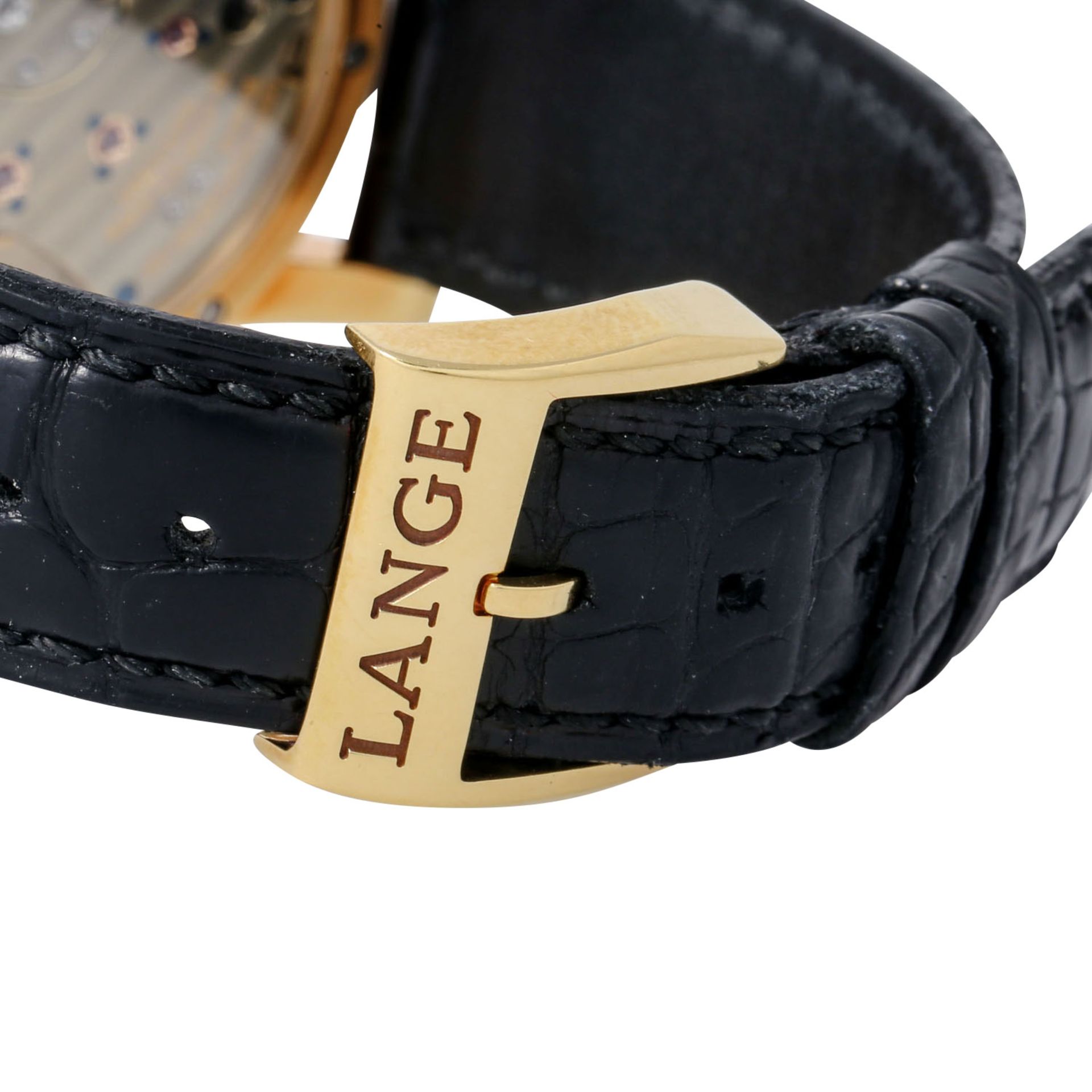 A. LANGE & SÖHNE Lange 1 "Blaue Zeiger", Ref. 101.022. Armbanduhr. - Bild 5 aus 7