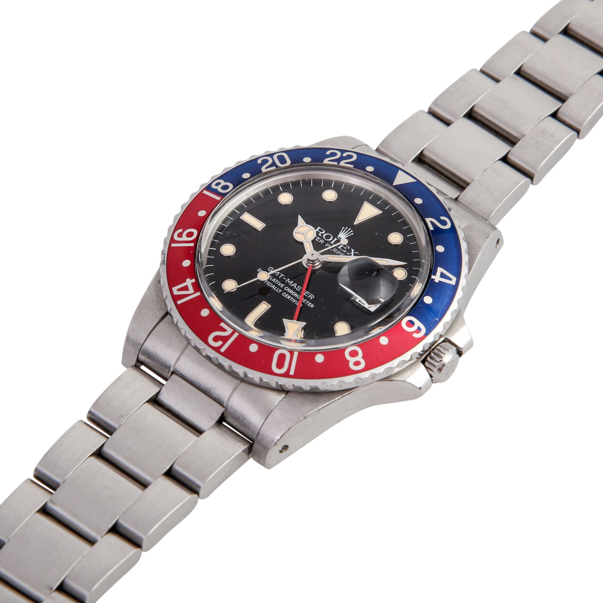 ROLEX Vintage GMT-MASTER I "Pepsi" Herrenuhr, Ref. 16750. Ca. 1983. - Bild 4 aus 5