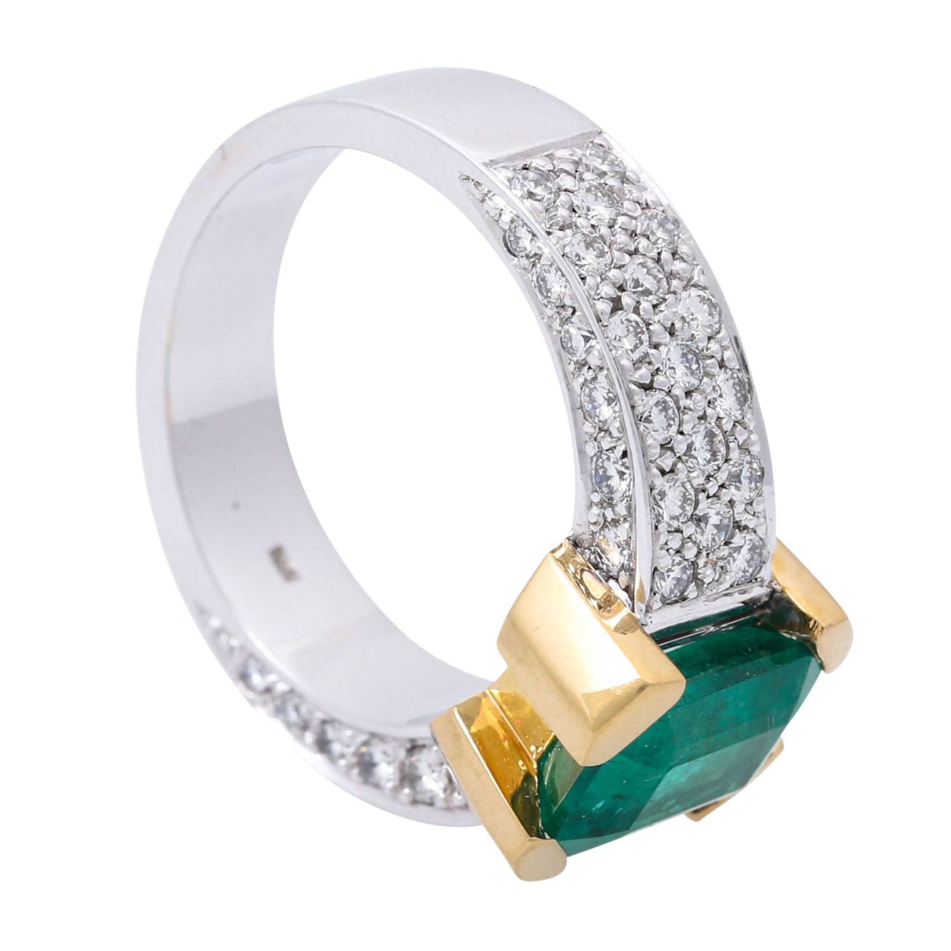 Ring mit Smaragd 2,64 ct von schöner Farbe, - Image 6 of 6