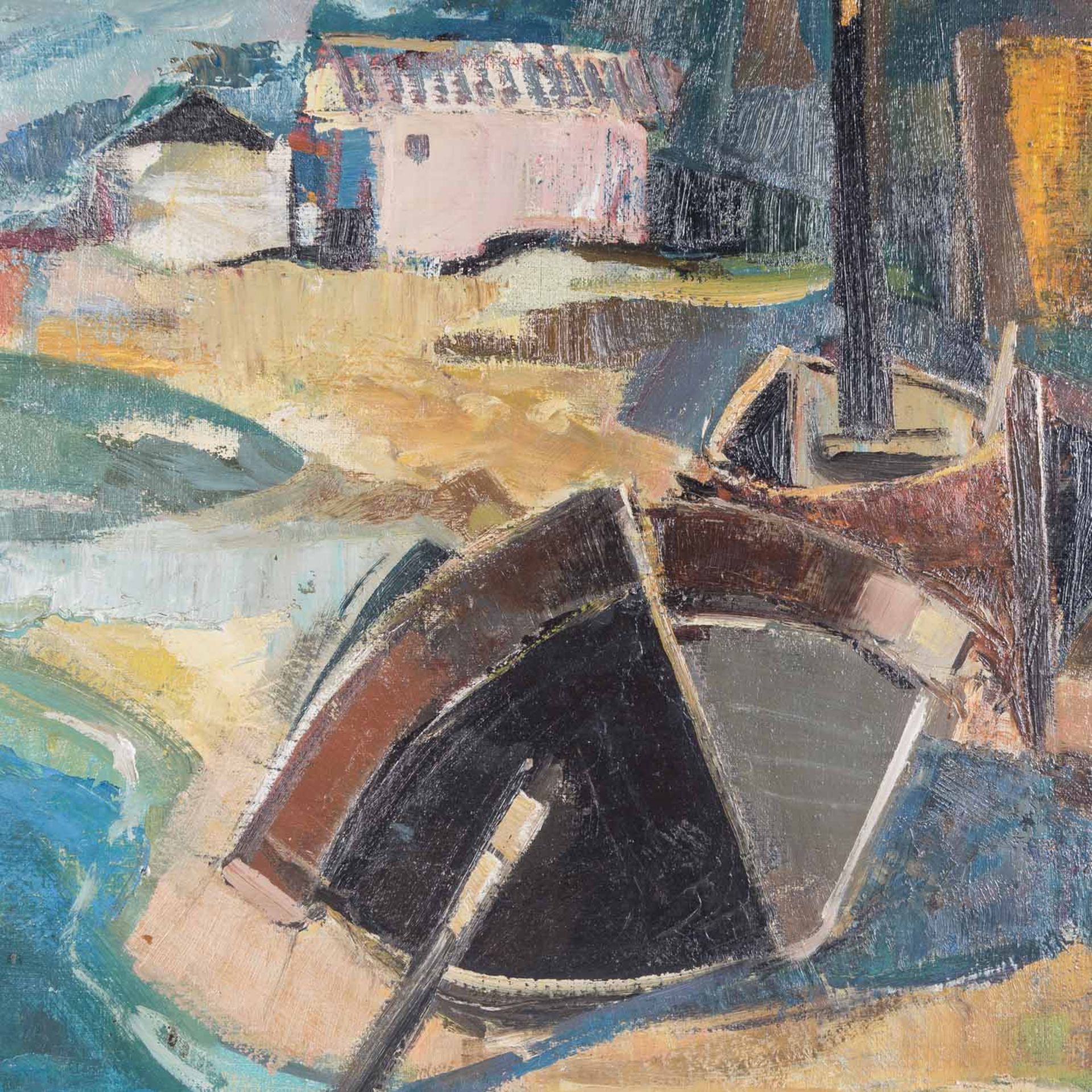 SCHOBER, PETER JAKOB (1897-1983), "Malcesine am Gardasee", - Bild 4 aus 7