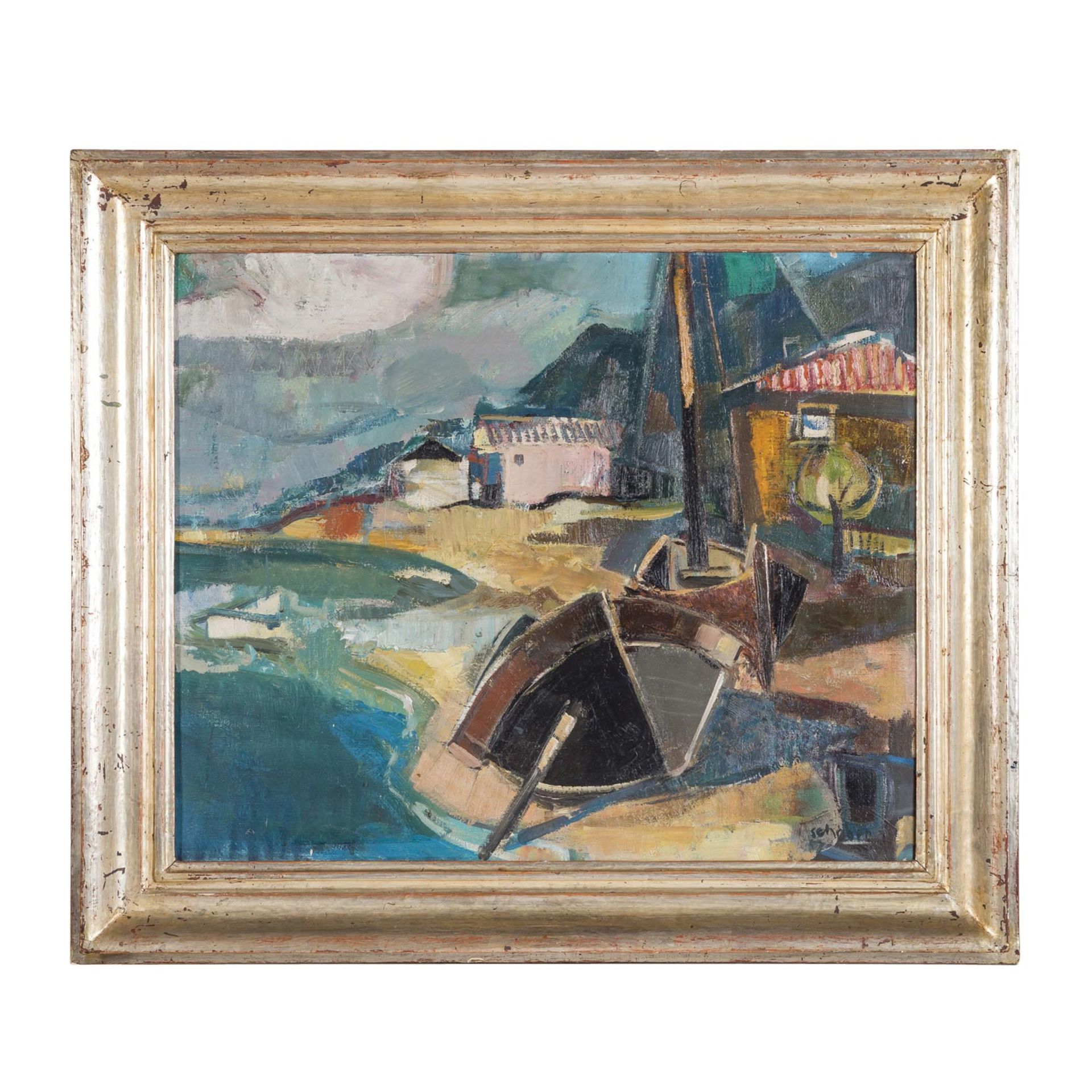 SCHOBER, PETER JAKOB (1897-1983), "Malcesine am Gardasee", - Bild 2 aus 7