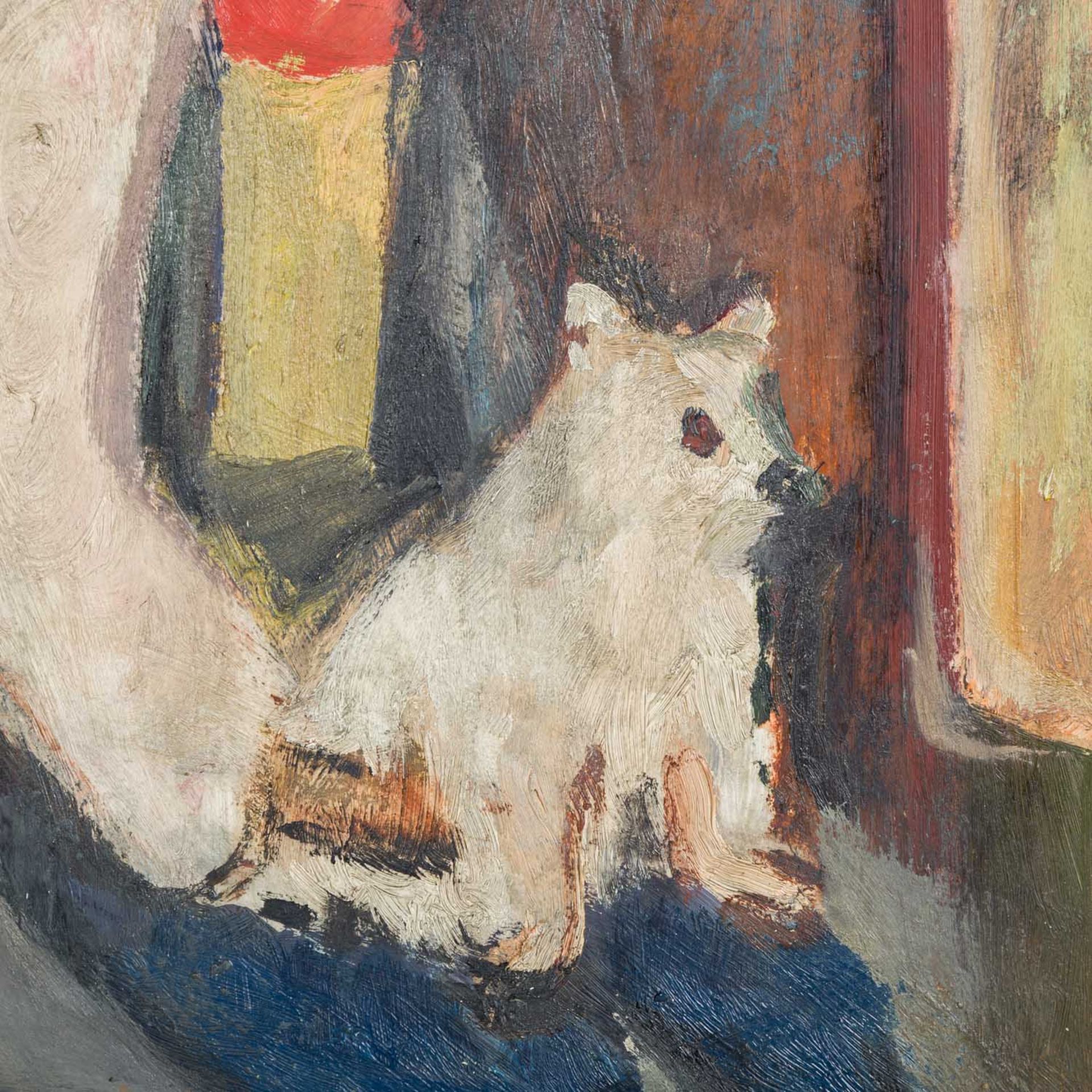 SCHULTZ, MARES (Hamburg 1920-2013 Stuttgart), "Mädchen mit Spitz", - Bild 4 aus 10