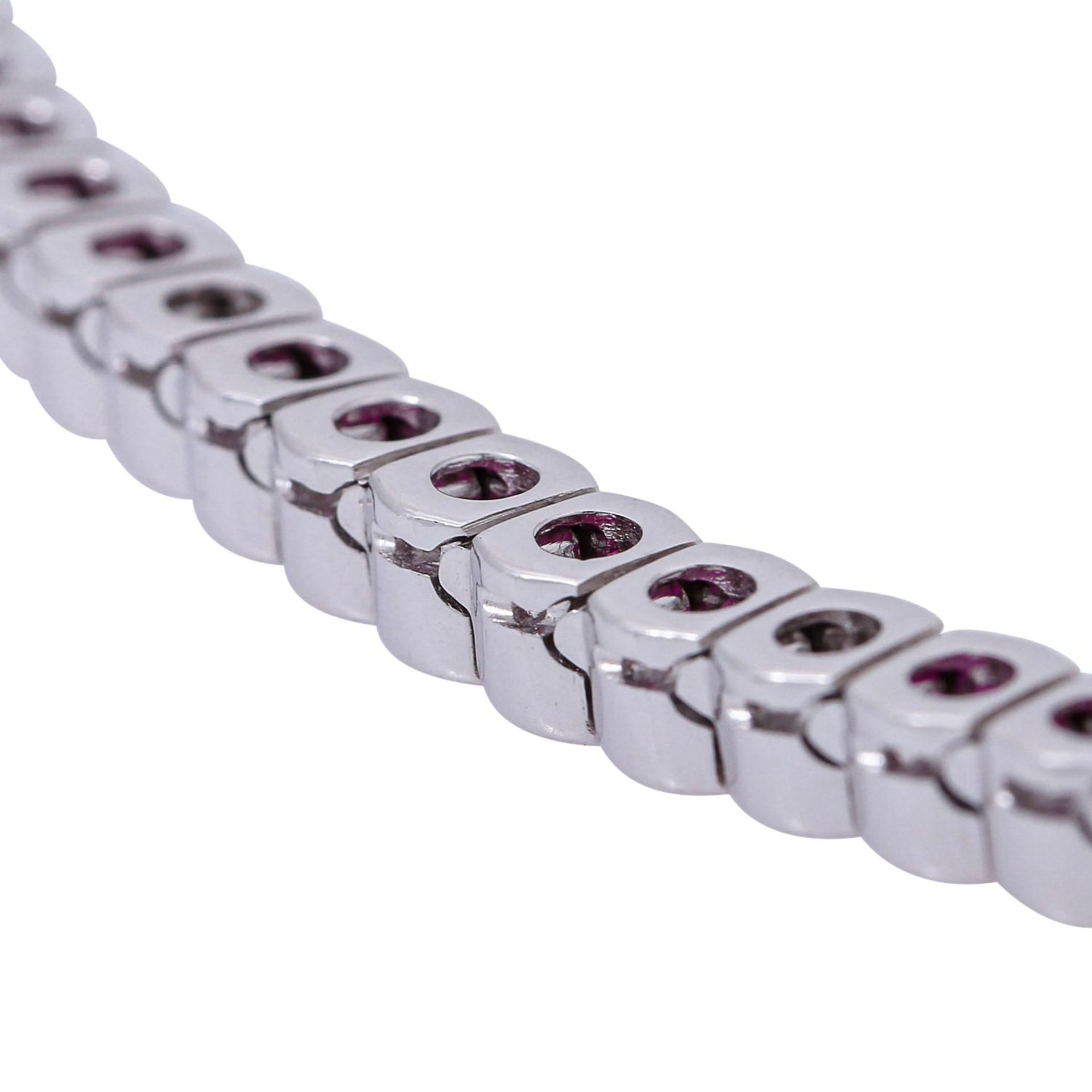 WEMPE Armband ausgefasst mit 46 Rubinen ca. 7,0 ct - Image 5 of 7