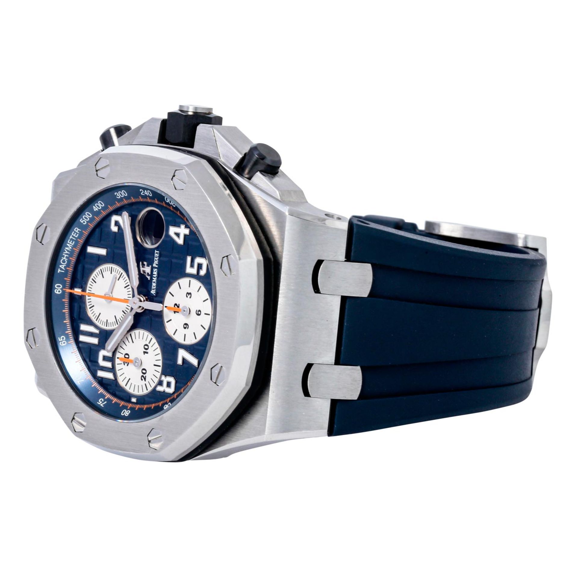 AUDEMARS PIGUET Royal Oak Offshore 42 "Navy", Ref. 26470ST.OO.A027CA.01. Herrenuhr. - Bild 7 aus 8