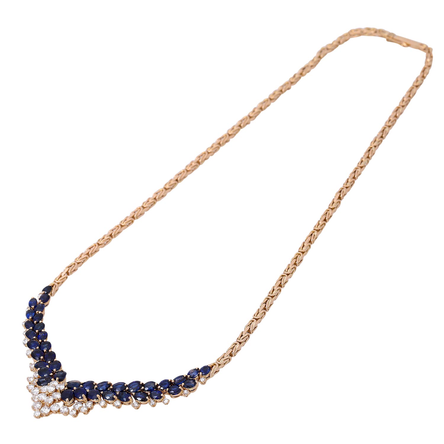 Collier mit Saphiren und Brillanten - Image 3 of 8