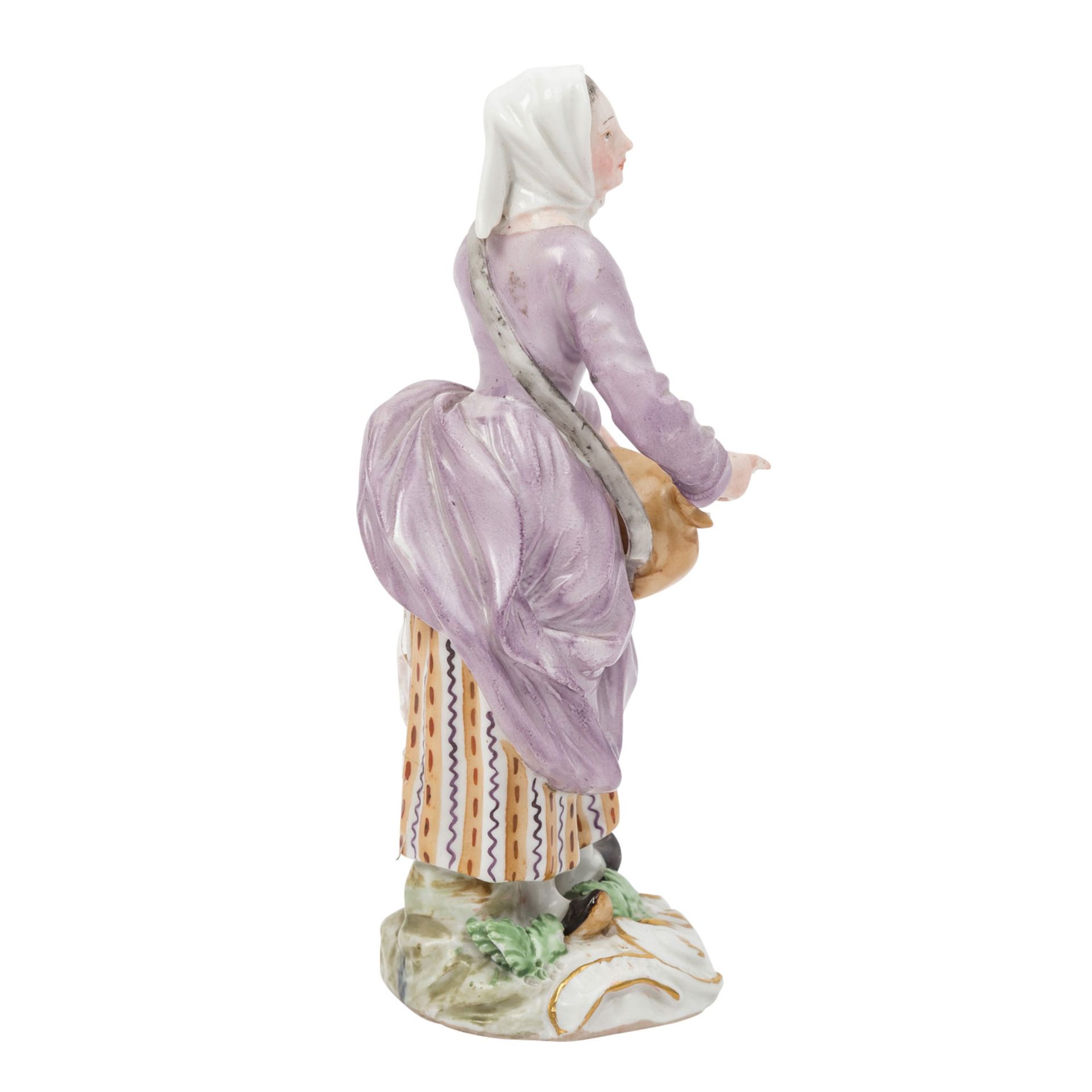 MEISSEN, Leierspielerin, 1763-1807 - Bild 4 aus 10