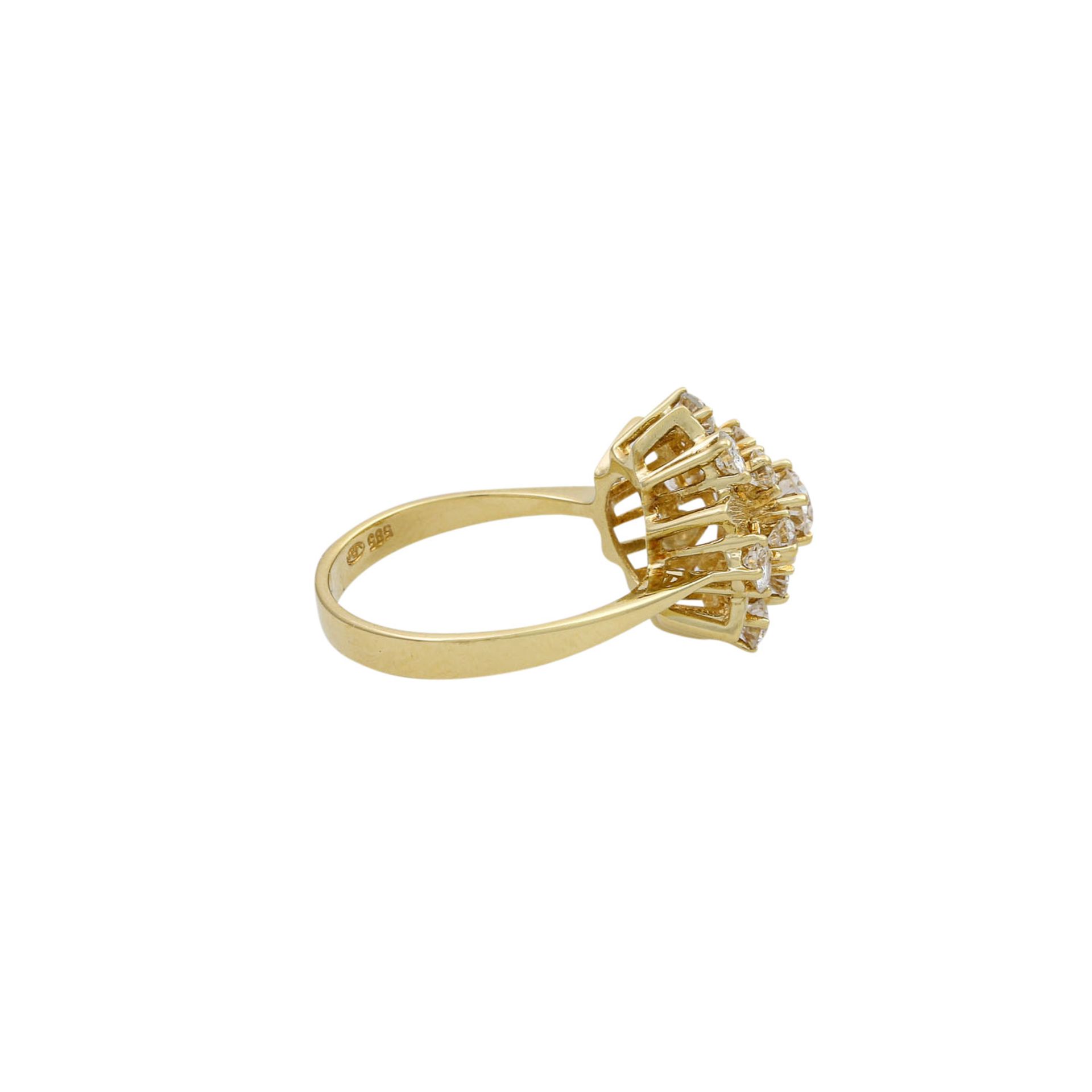 Ring mit Brillanten zus. ca. 1,48 ct - Bild 3 aus 5