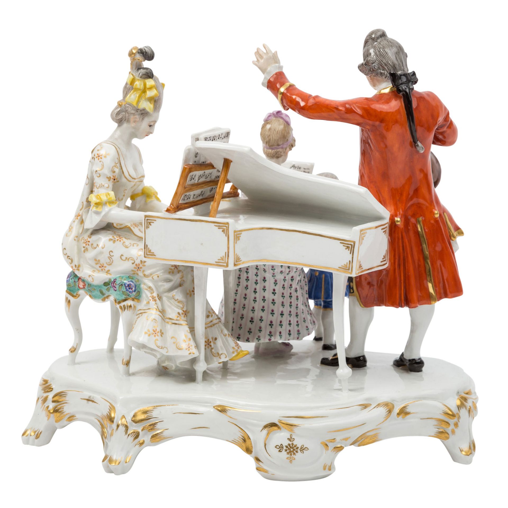 MEISSEN, Gruppe-Familie Mozart, 1850-1918 - Bild 9 aus 15