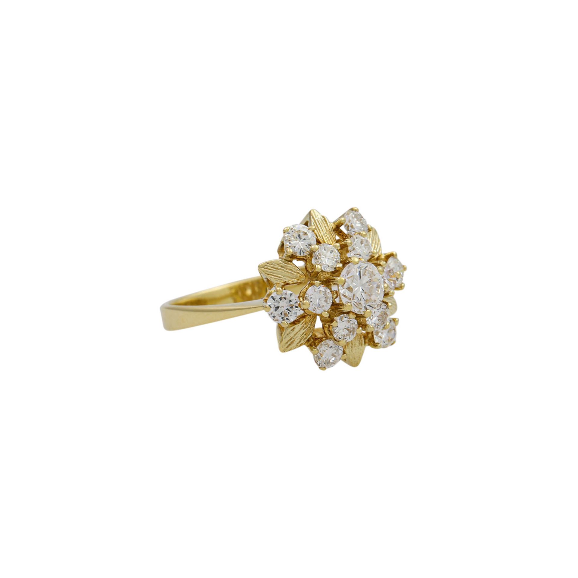 Ring mit Brillanten zus. ca. 1,48 ct