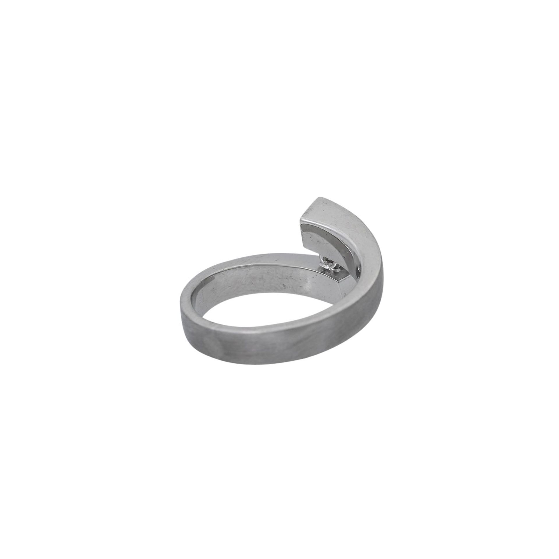 Spannring mit Brillant ca. 0,22ct, - Bild 3 aus 5