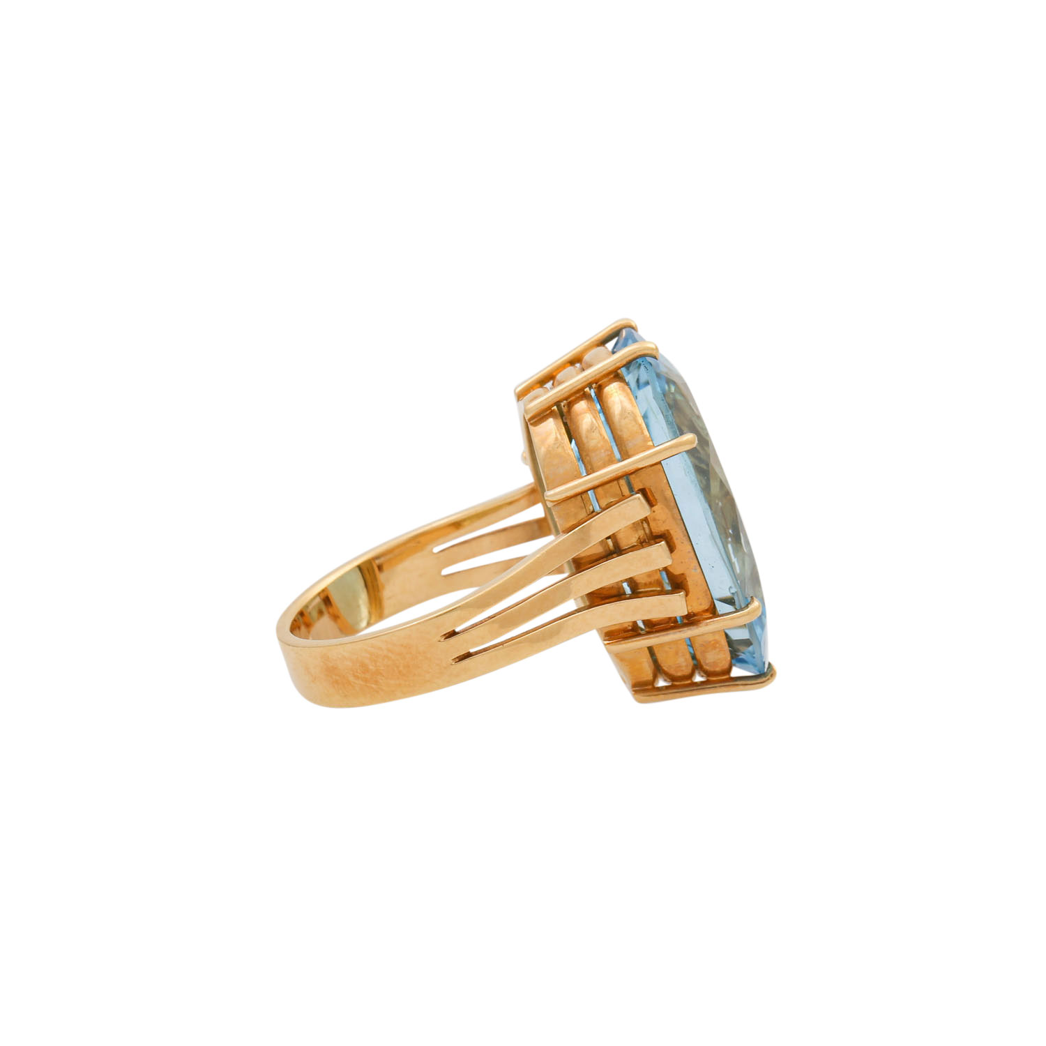 Ring mit feinem Blautopas ca. 19 ct, - Image 3 of 5