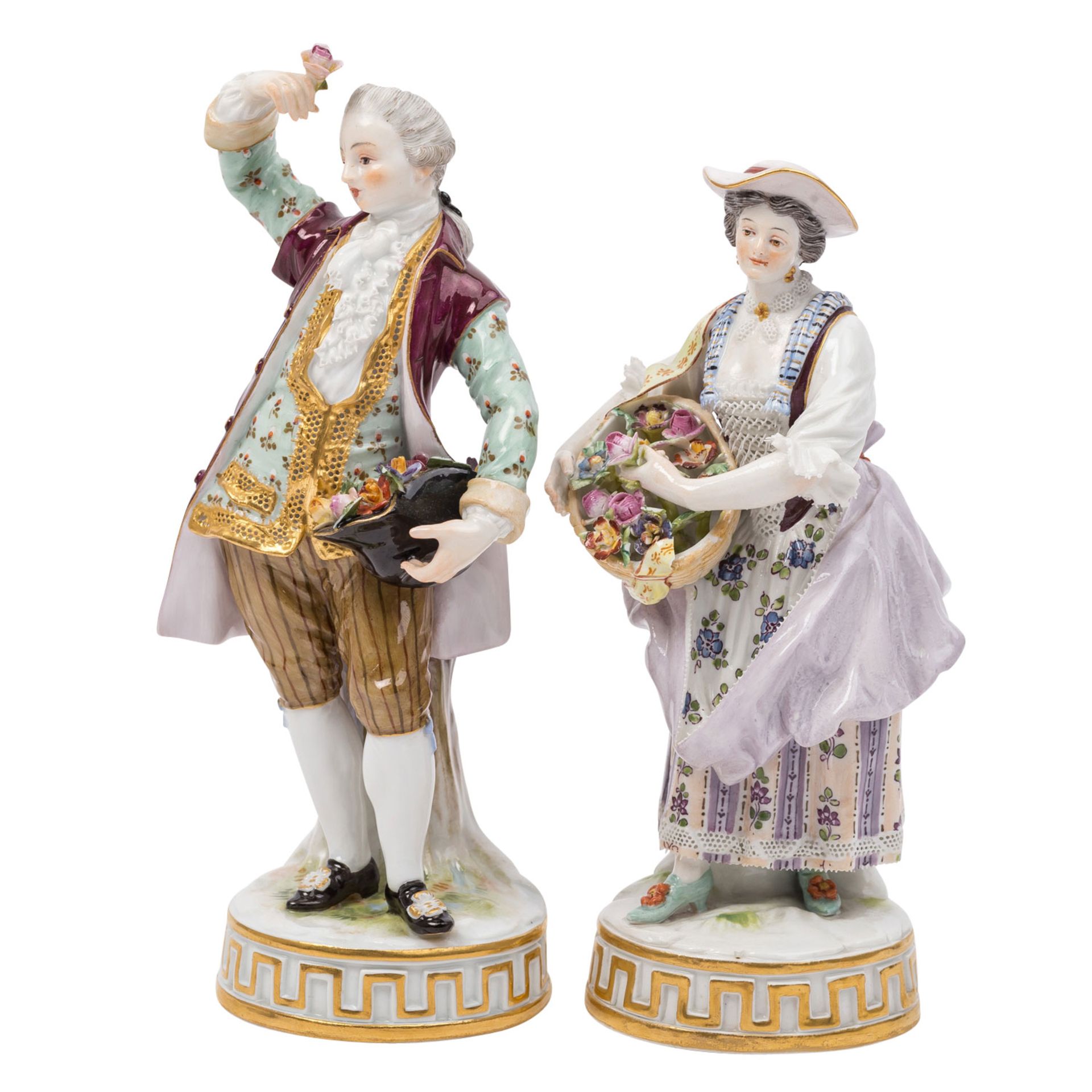 MEISSEN, Gärtner und Gärtnerin, 1850-1918,