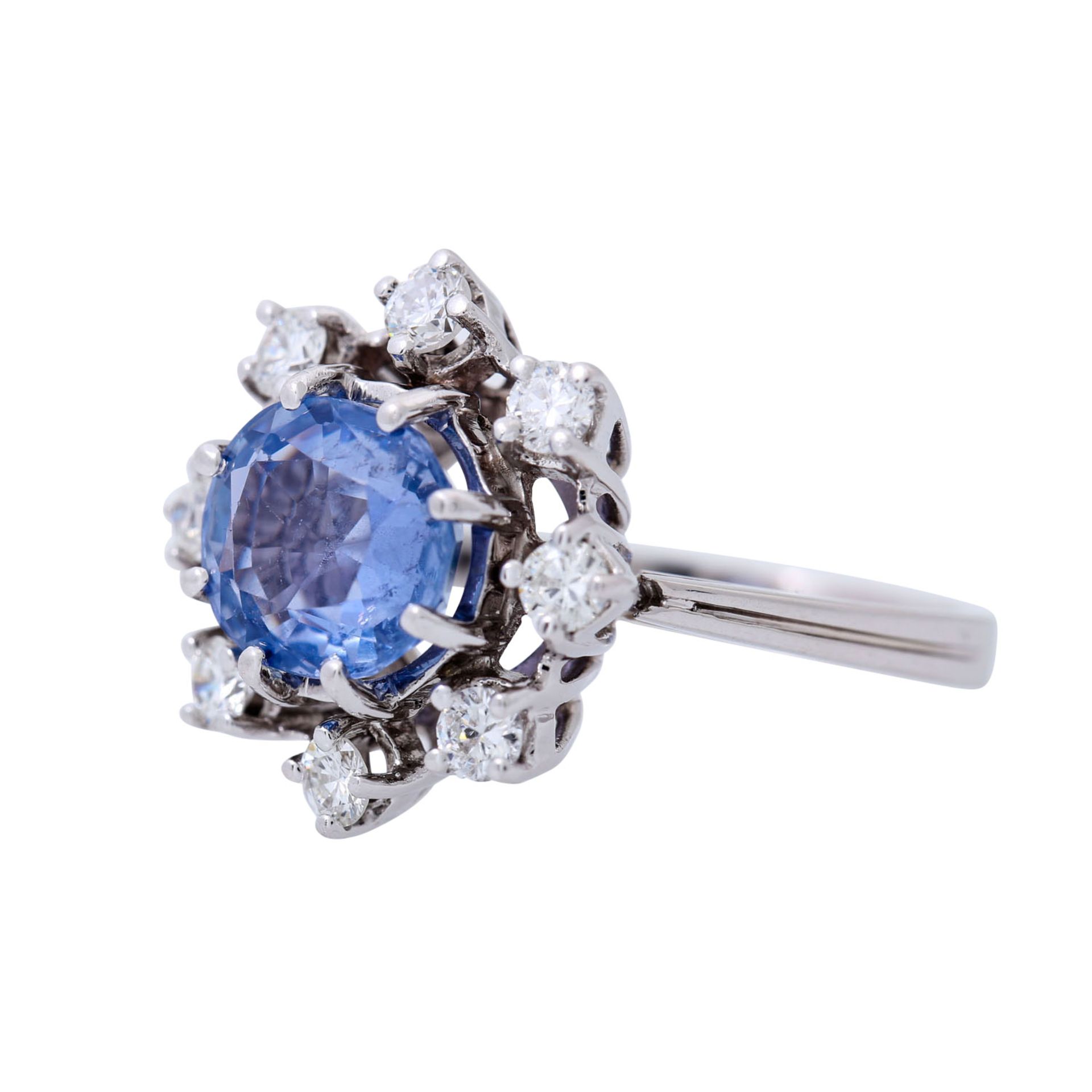 Ring mit hellblauem Saphir ca. 2,2 ct - Bild 5 aus 5