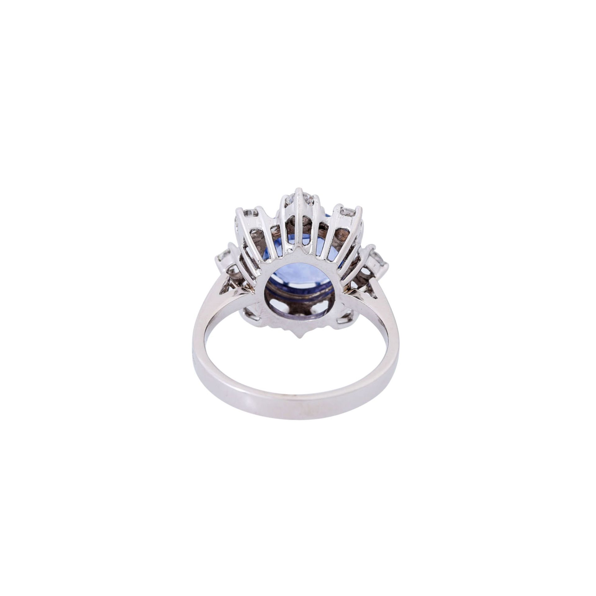 Ring mit hellblauem Saphir ca. 2,2 ct - Bild 4 aus 5