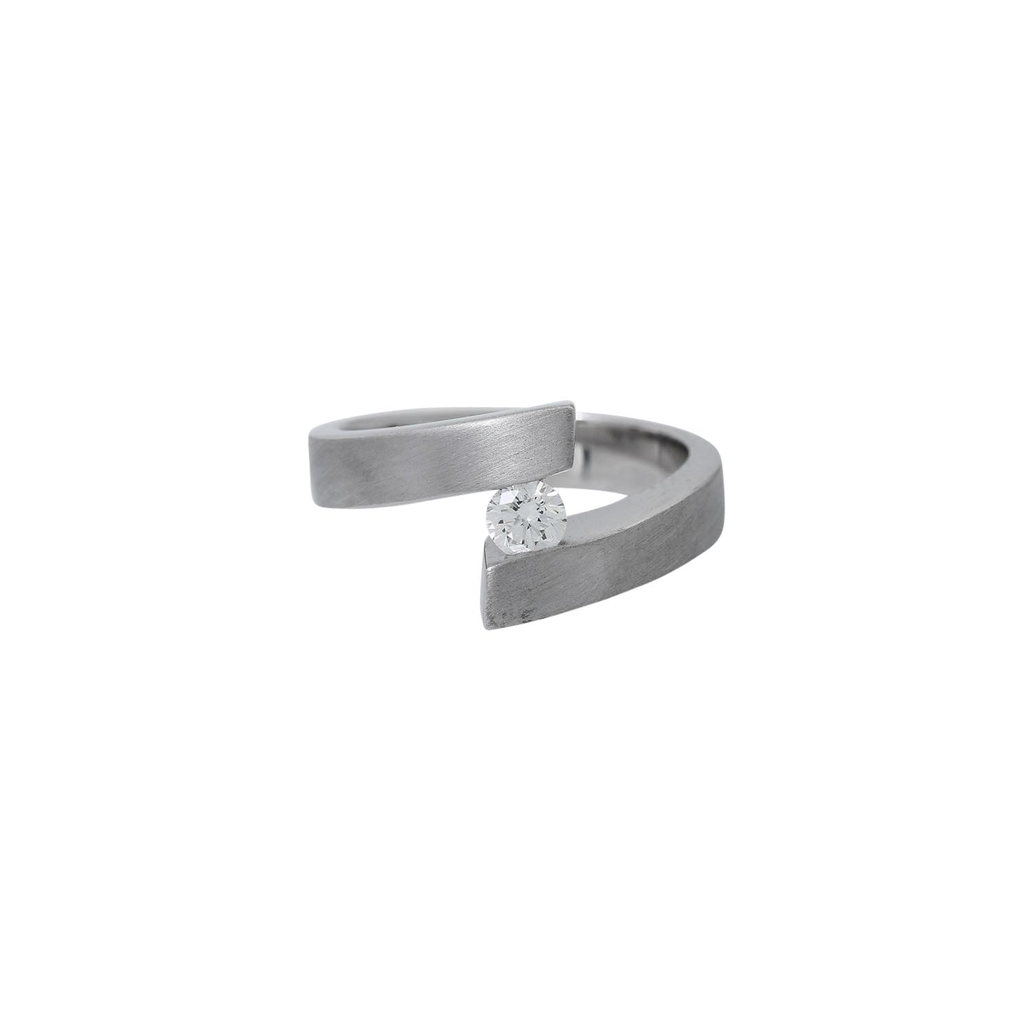 Spannring mit Brillant ca. 0,22ct, - Image 2 of 5