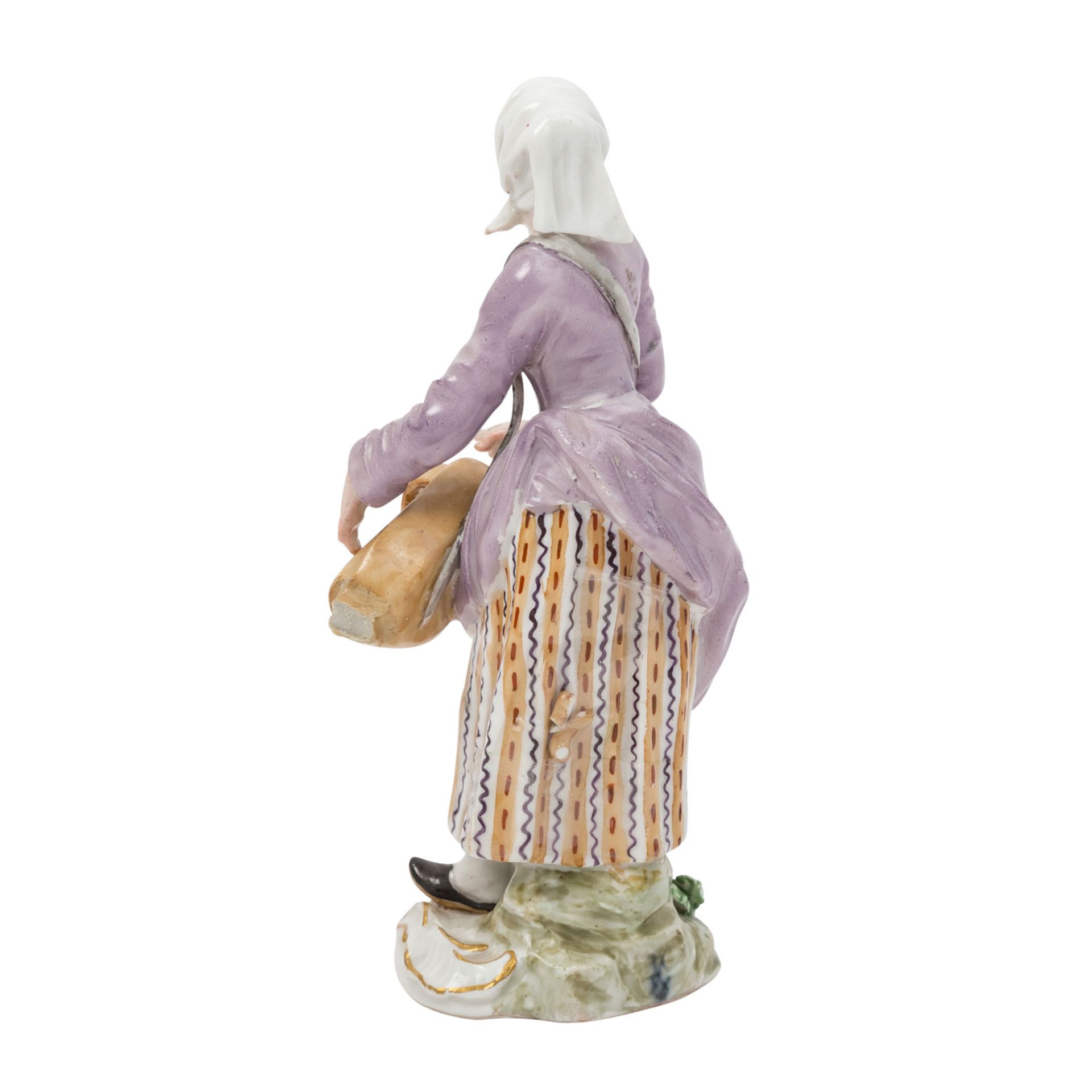 MEISSEN, Leierspielerin, 1763-1807 - Bild 3 aus 10