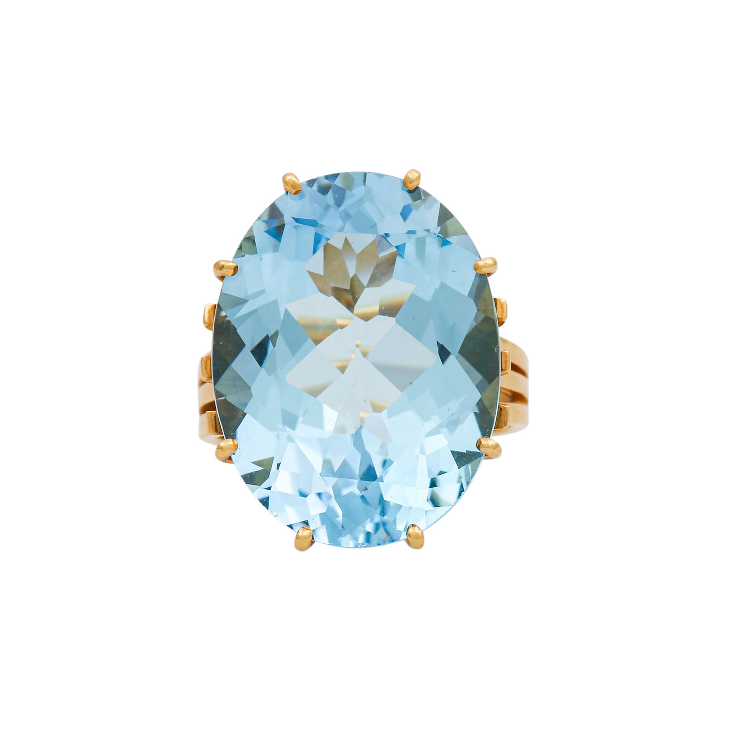 Ring mit feinem Blautopas ca. 19 ct, - Image 2 of 5