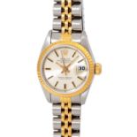 ROLEX Oyster Perpetual Lady Datejust Damen Armbanduhr, Ref. 69173. Full Set aus 1990.