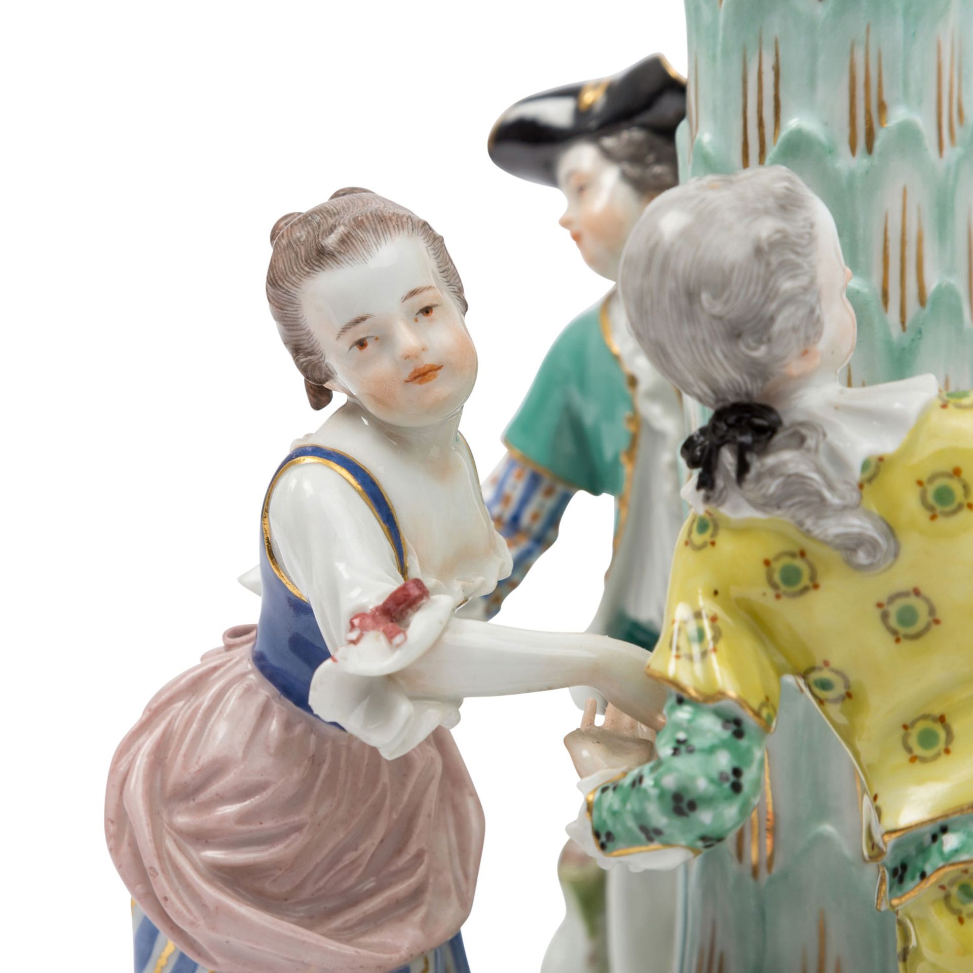 MEISSEN, Figürlicher Schalenfuß, 1850-1918 - Bild 8 aus 11