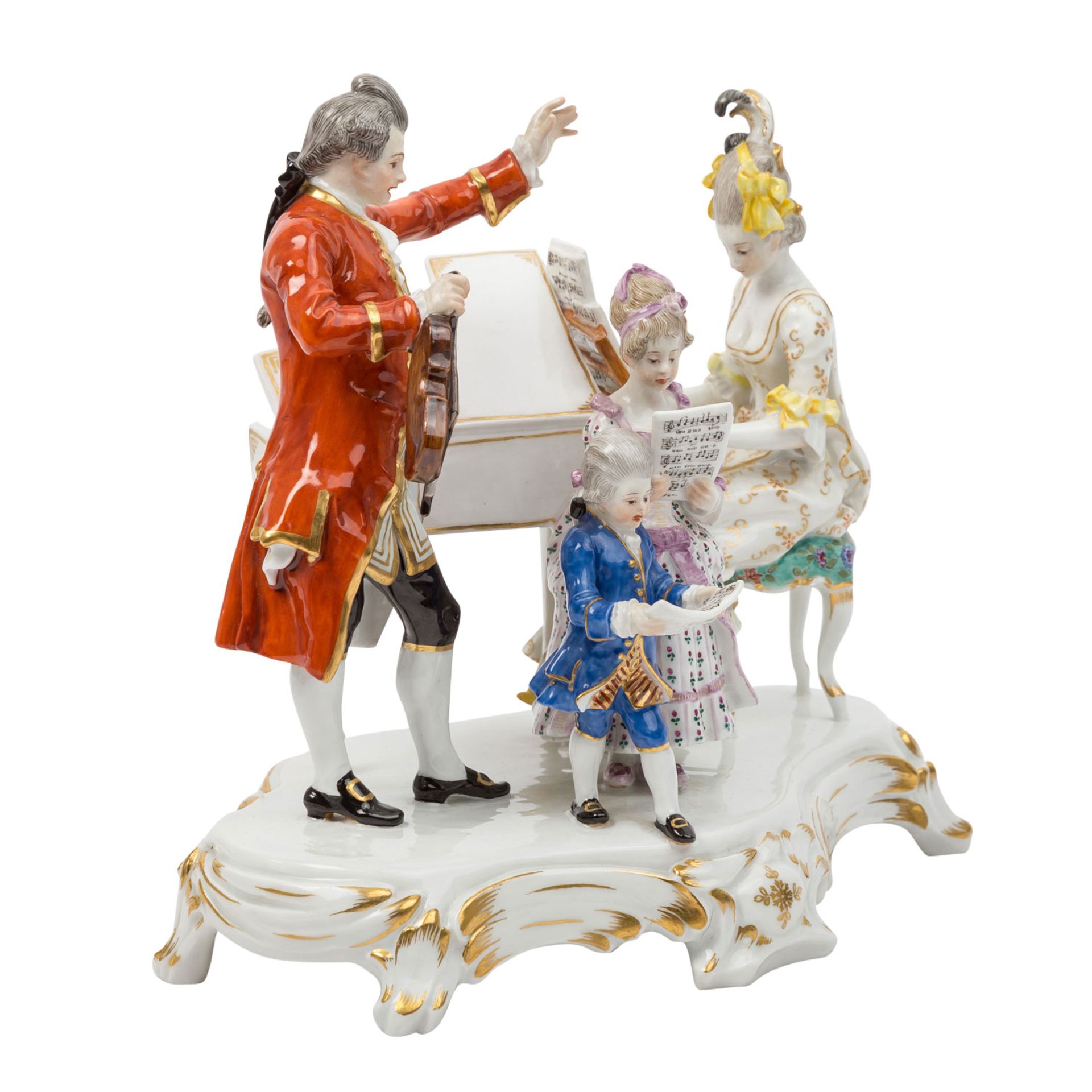 MEISSEN, Gruppe-Familie Mozart, 1850-1918 - Bild 11 aus 15