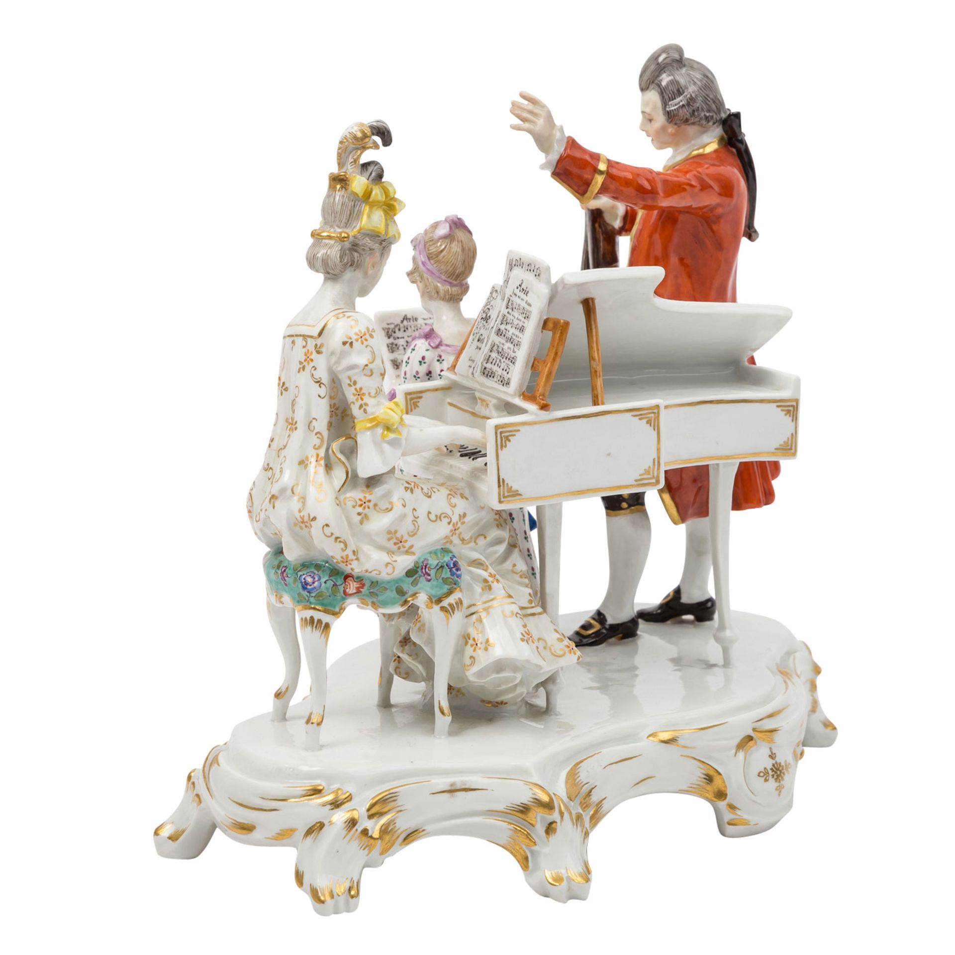 MEISSEN, Gruppe-Familie Mozart, 1850-1918 - Bild 8 aus 15