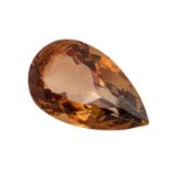 Loser orangebrauner Topas von 26,08 ct