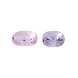 Konvolut 2 Kunzite von 13,6 ct