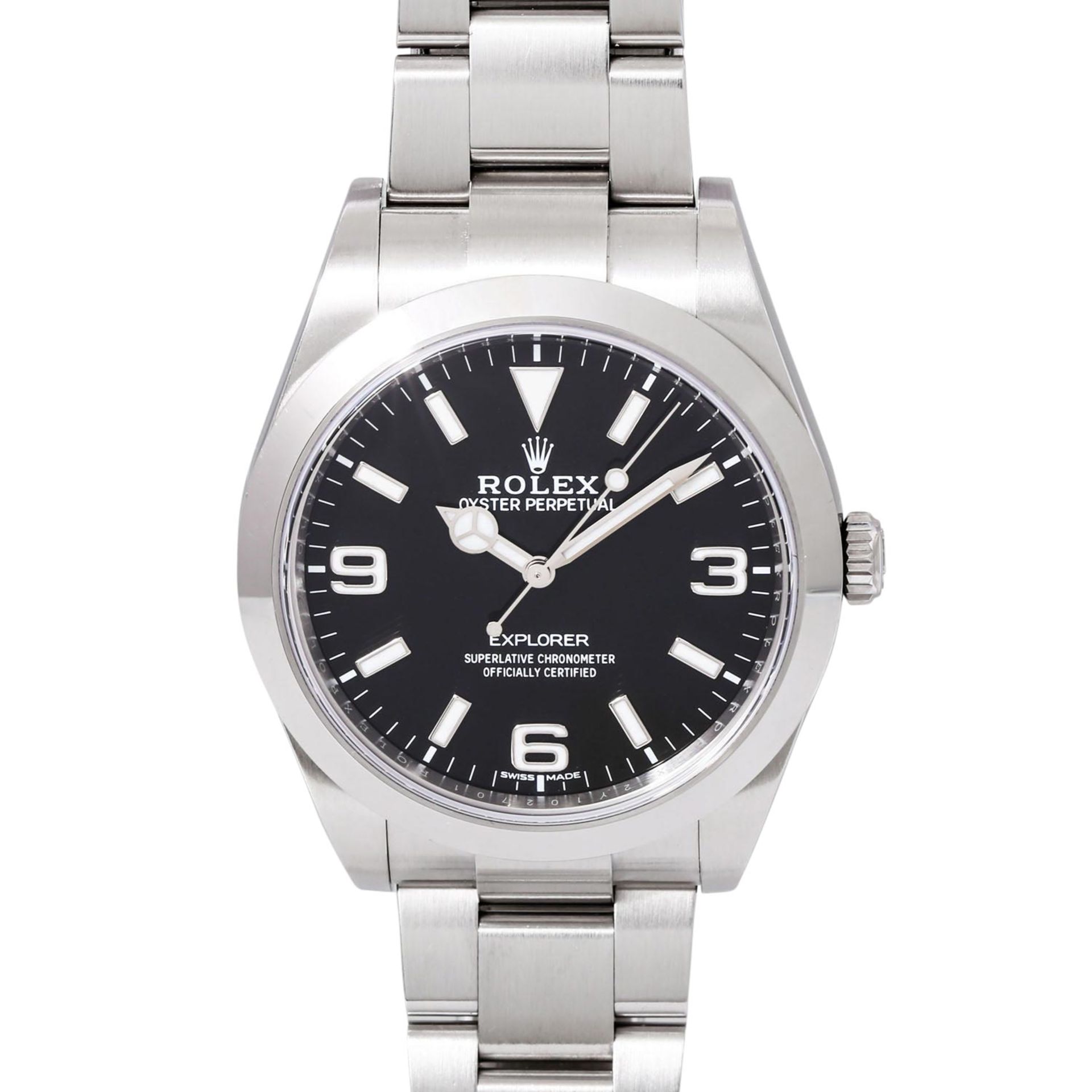 ROLEX Explorer 39, Ref. 214270. Herrenuhr.