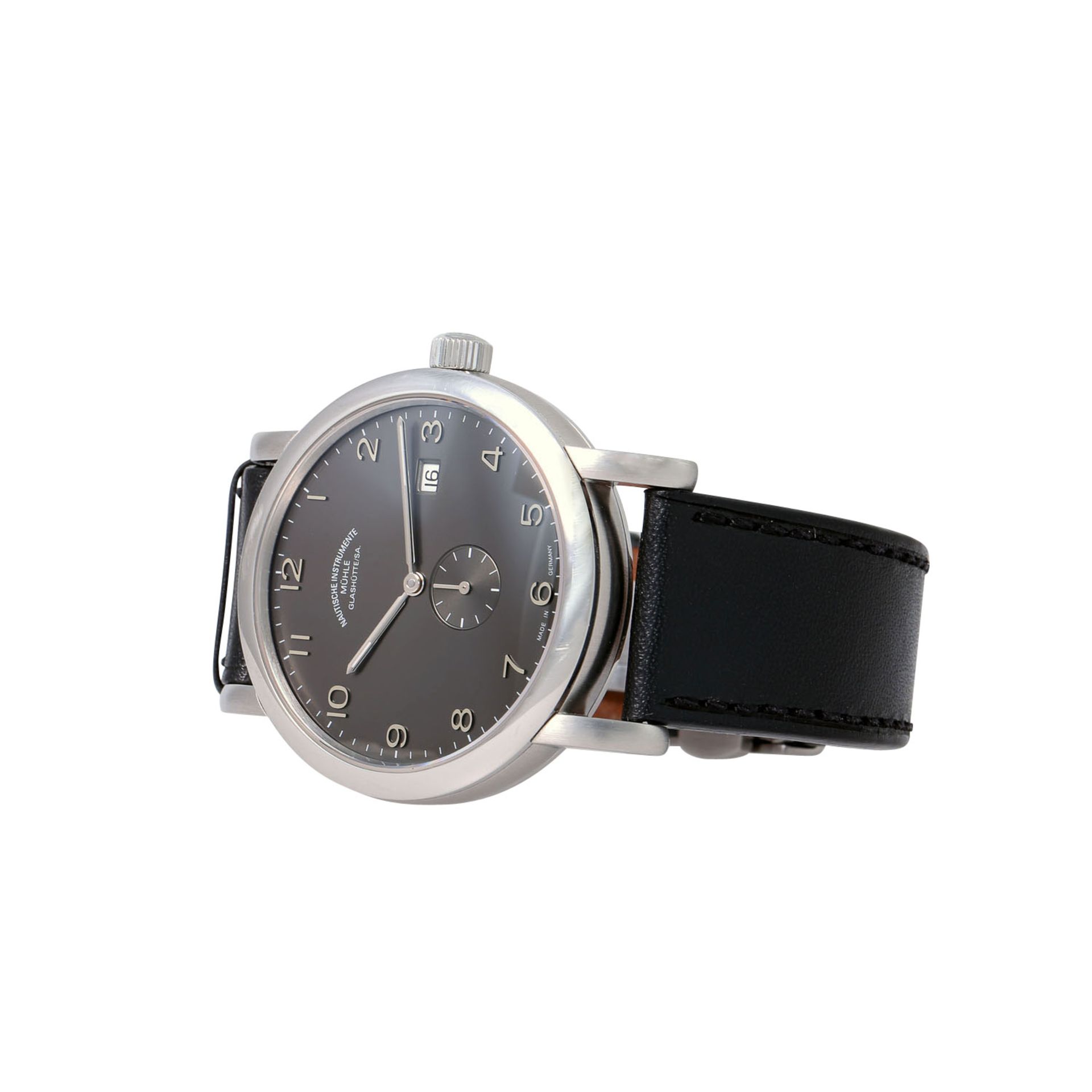 MÜHLE GLASHÜTTE Antaria "Kleine Sekunde", Ref. M1-39-10. Armbanduhr. - Bild 7 aus 8